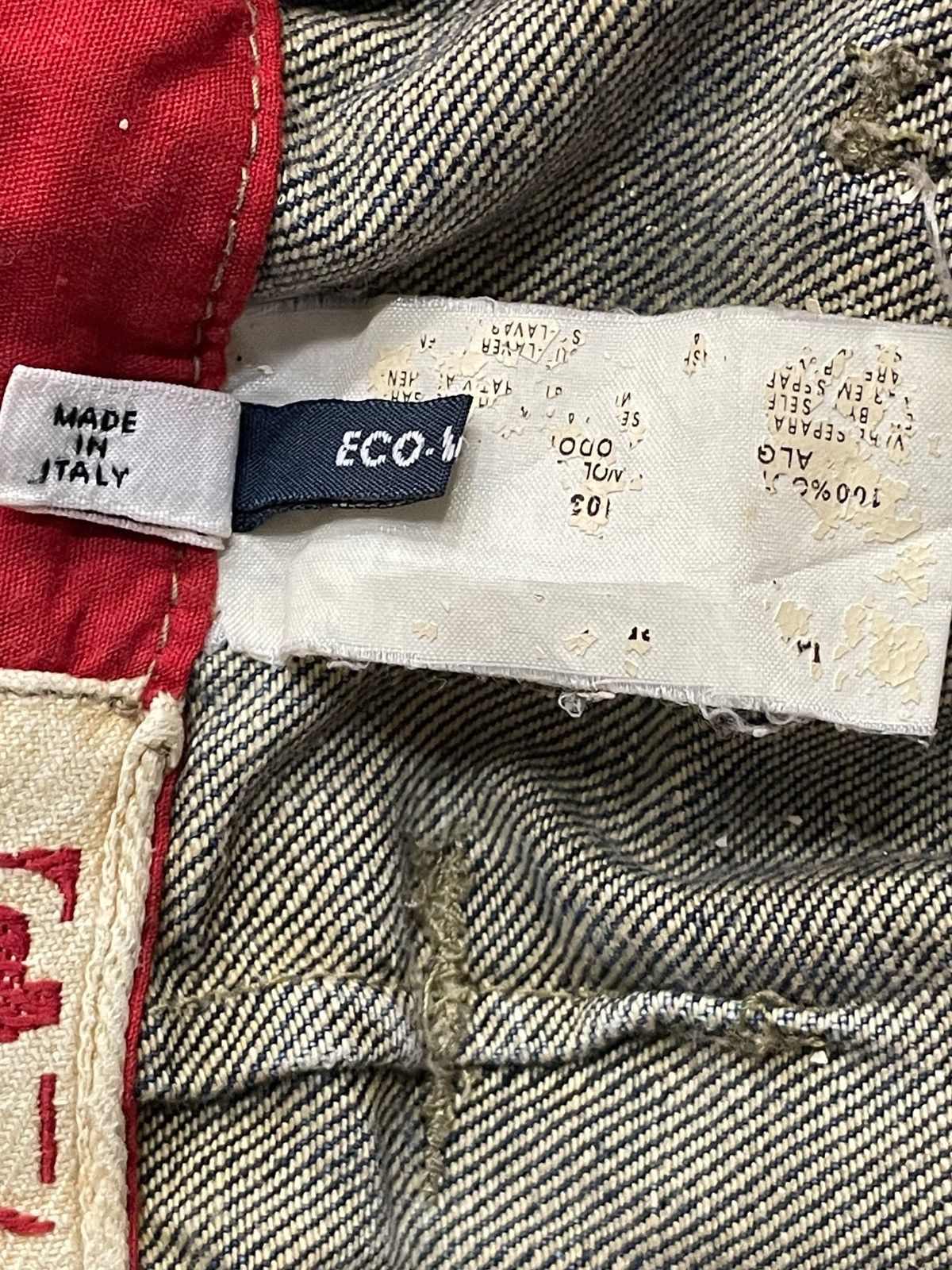 Armani × Designer Vintage Armani Cargo Baggy Jeans Zip Up Ankle With Belt Size US 30 / EU 46 - 18 Thumbnail