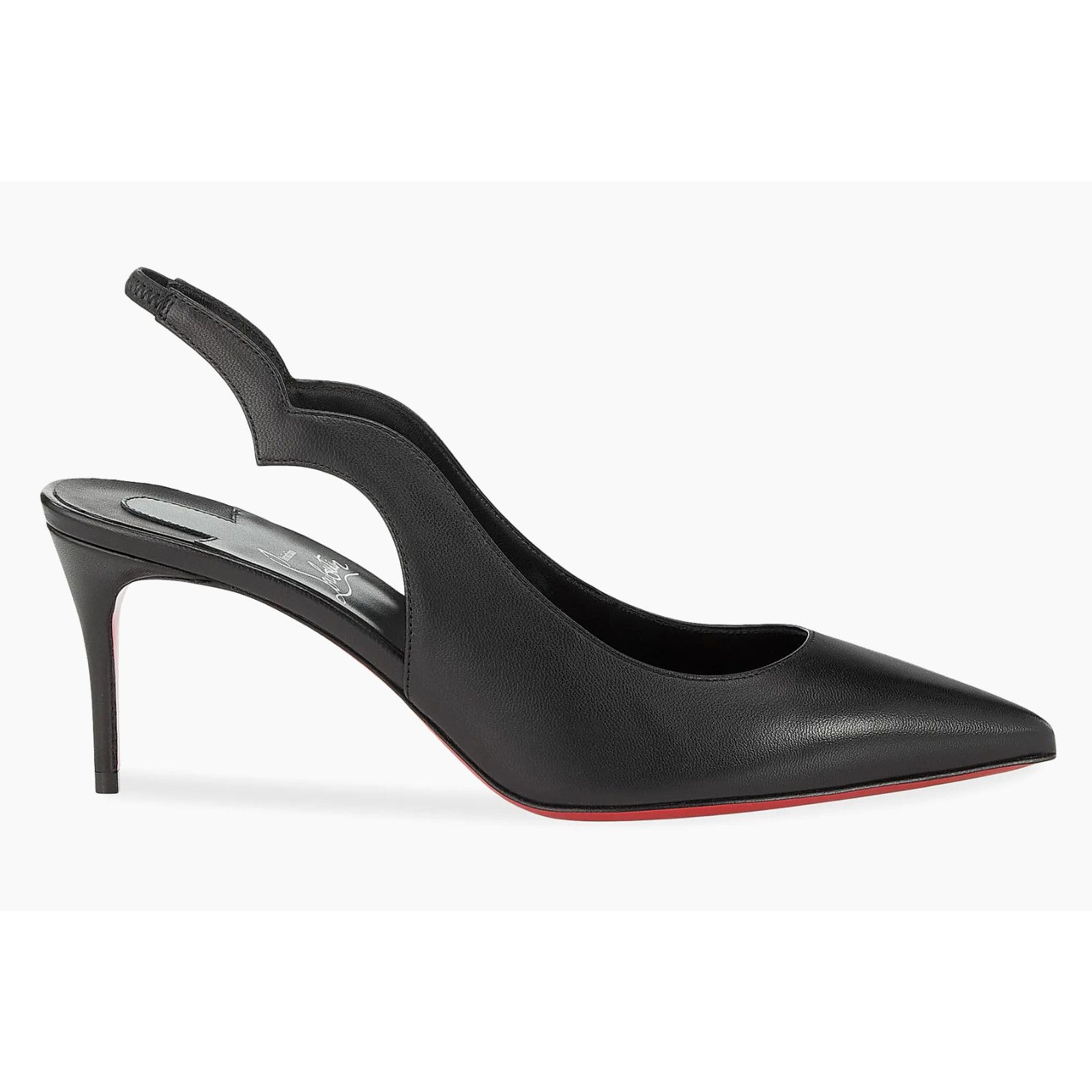 Christian Louboutin Christian Louboutin Hot Chick Sling 70 Black Nappa 36.5 Size US 6.5 / IT 36.5 - 1 Thumbnail