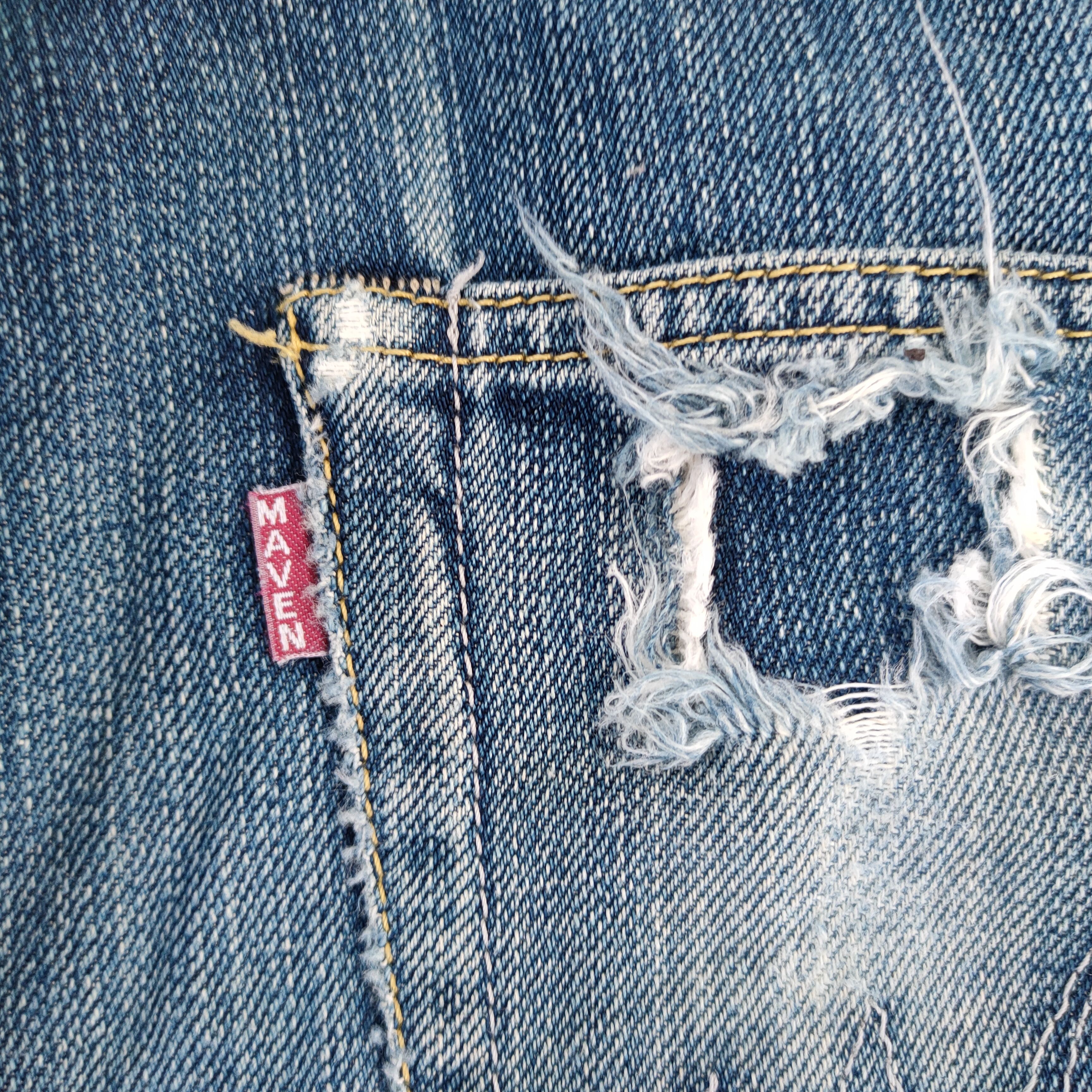 Japanese Brand W33 VINTAGE MAVEN FADED JEANS DENIM PANTS Size US 33 - 11 Thumbnail