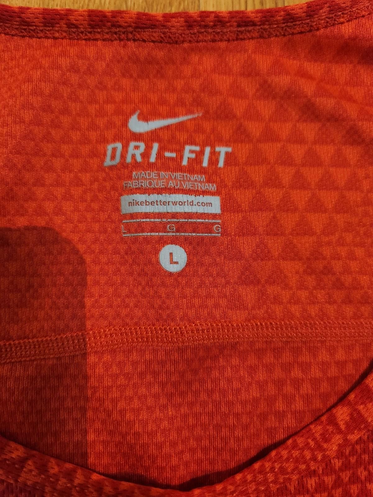 Nike Nike Dri-Fit Geometric Pattern Red Tank Top Gym Shirt L Size US L / EU 52-54 / 3 - 4 Thumbnail