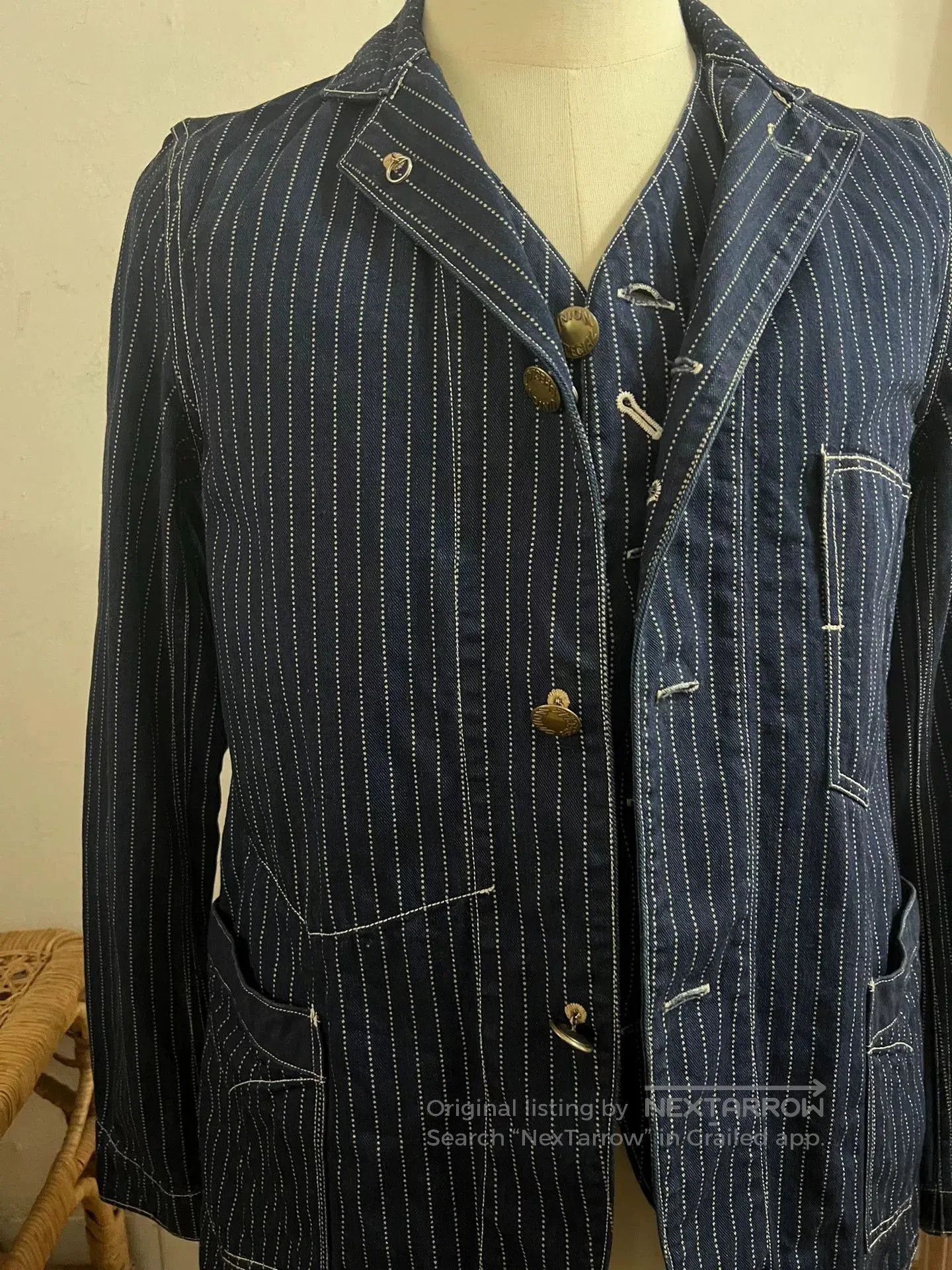 Freewheelers Freewheelers Discharge Print Coat & Vest Set. Size US M / EU 48-50 / 2 - 4 Thumbnail