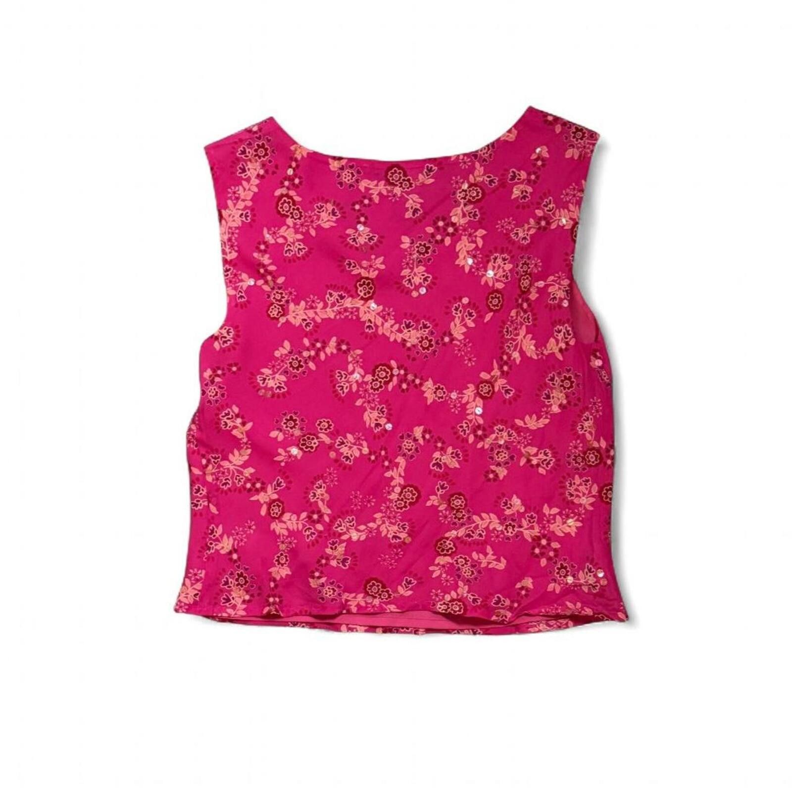 Ann Taylor Fairy y2k vintage pink sequin top Size S / US 4 / IT 40 - 2 Thumbnail