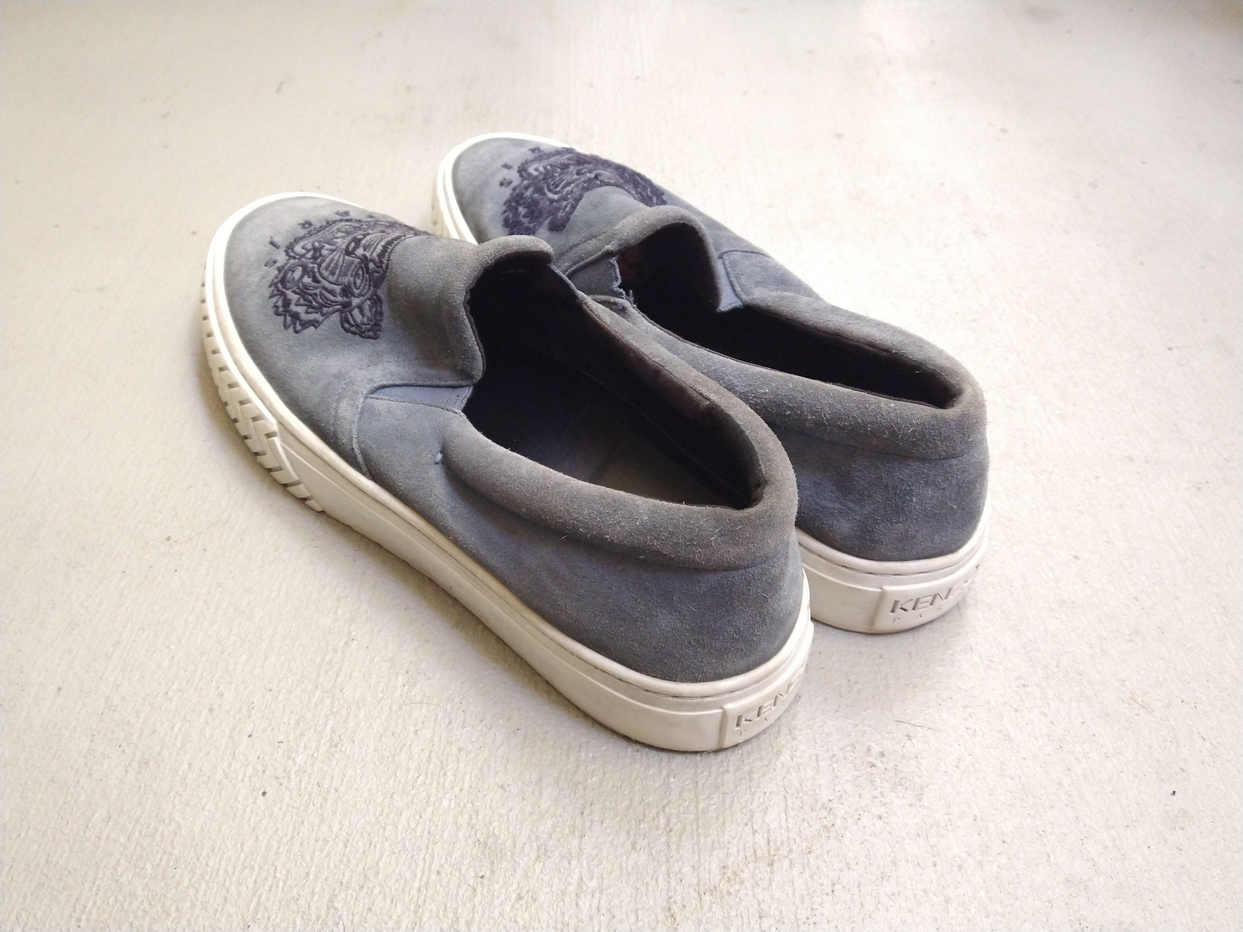 Kenzo Kenzo Sneakers Size 12 45 Blue Suede Tiger Slip Ons Italy Size US 12 / EU 45 - 9 Thumbnail