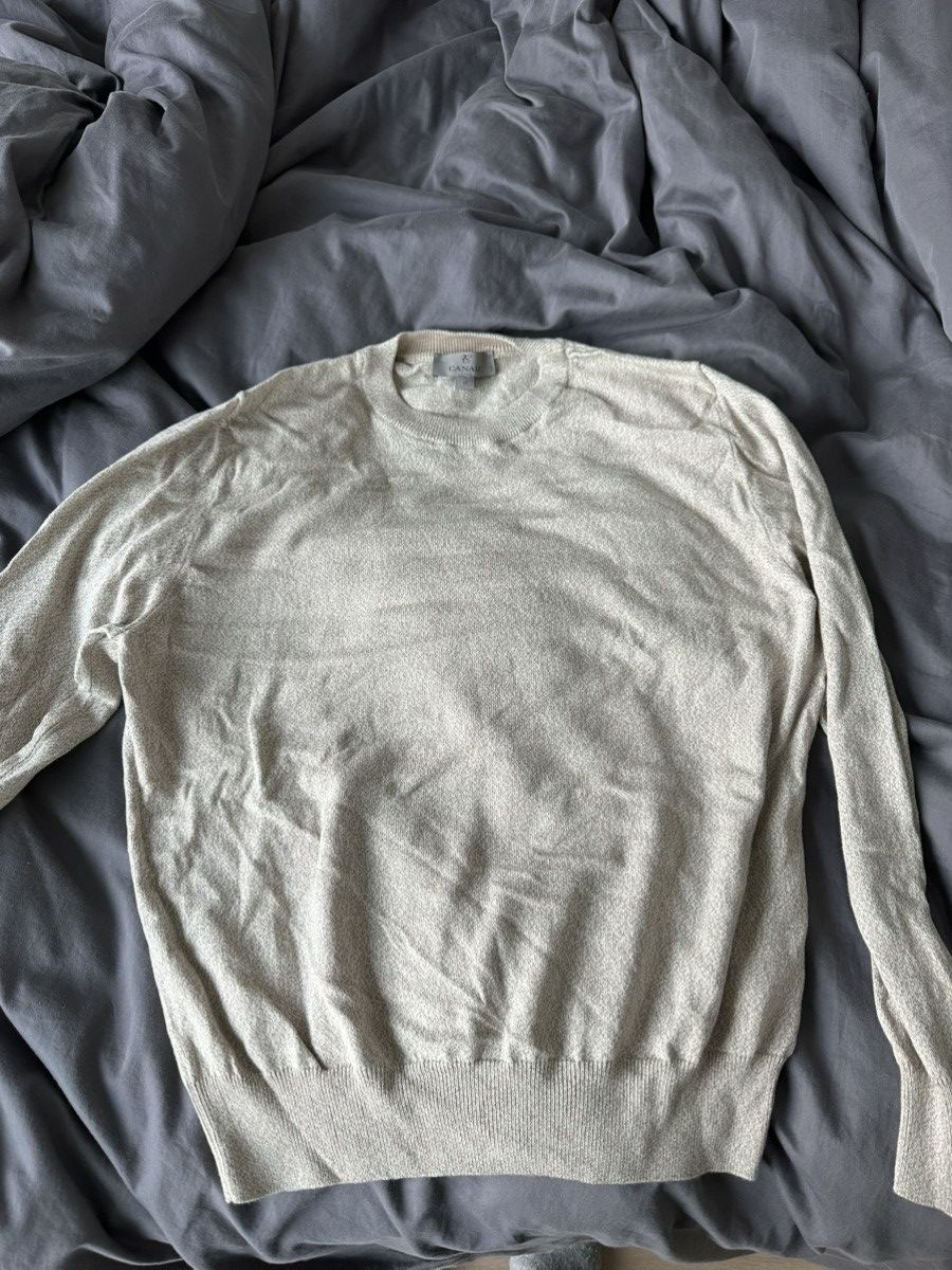 Canali Canali Cotton Wool Sweater Size IT 48 Beige Size US M / EU 48-50 / 2 - 1 Thumbnail