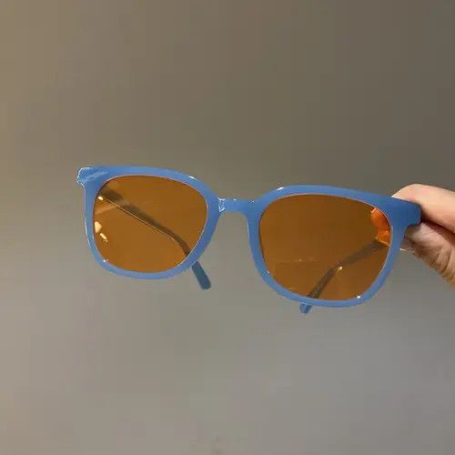 Designer Vintage orange square frame sunglasses Size ONE SIZE - 4 Thumbnail