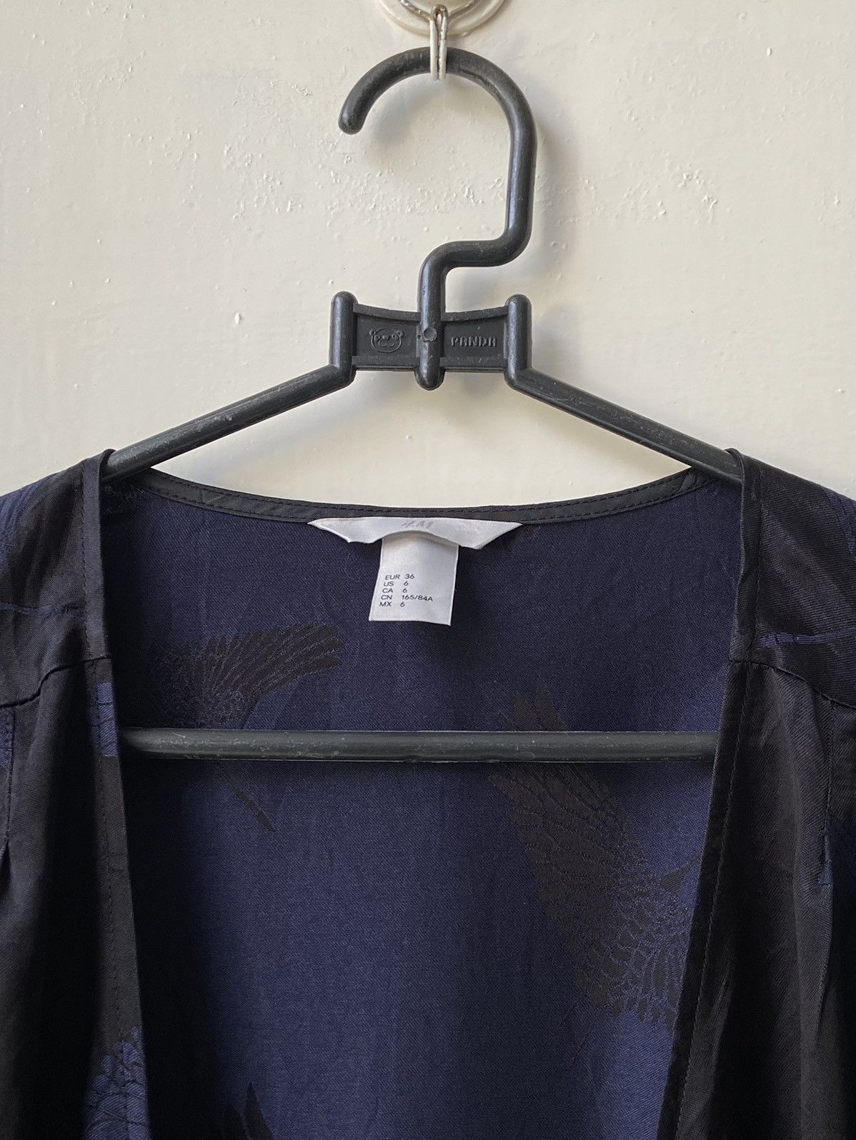 H&M H&M Black Kimono Bird Pattern Size US XS / EU 42 / 0 - 5 Thumbnail