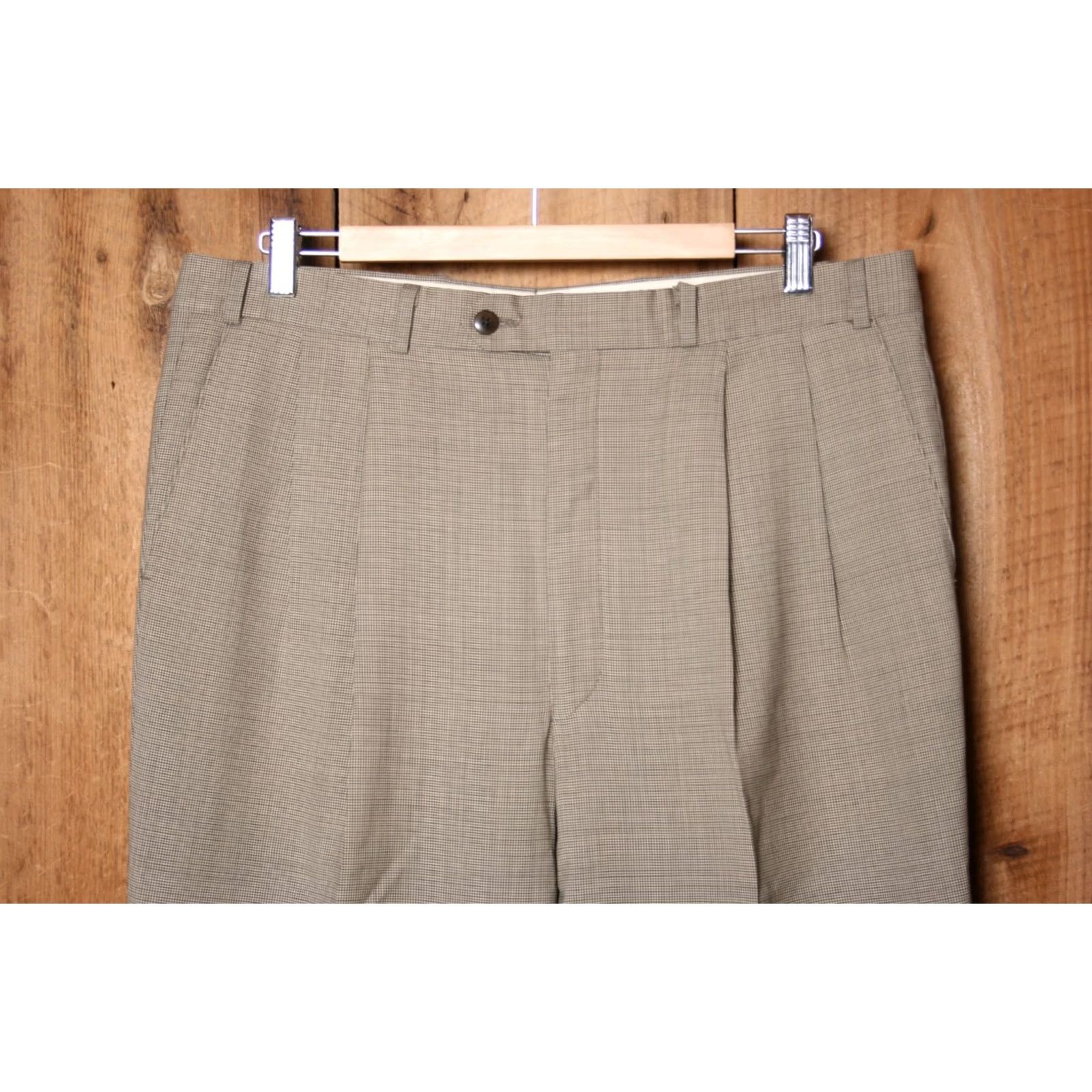 Ralph Lauren Ralph Lauren Polo University Dress Slacks Wool & Cashmere Houndstooth Zip W35 L32 Multicolor Dress Pants Mens 120's Raised Rise 12" Inseam 32" Size US S / EU 44-46 / 1 - 2 Thumbnail