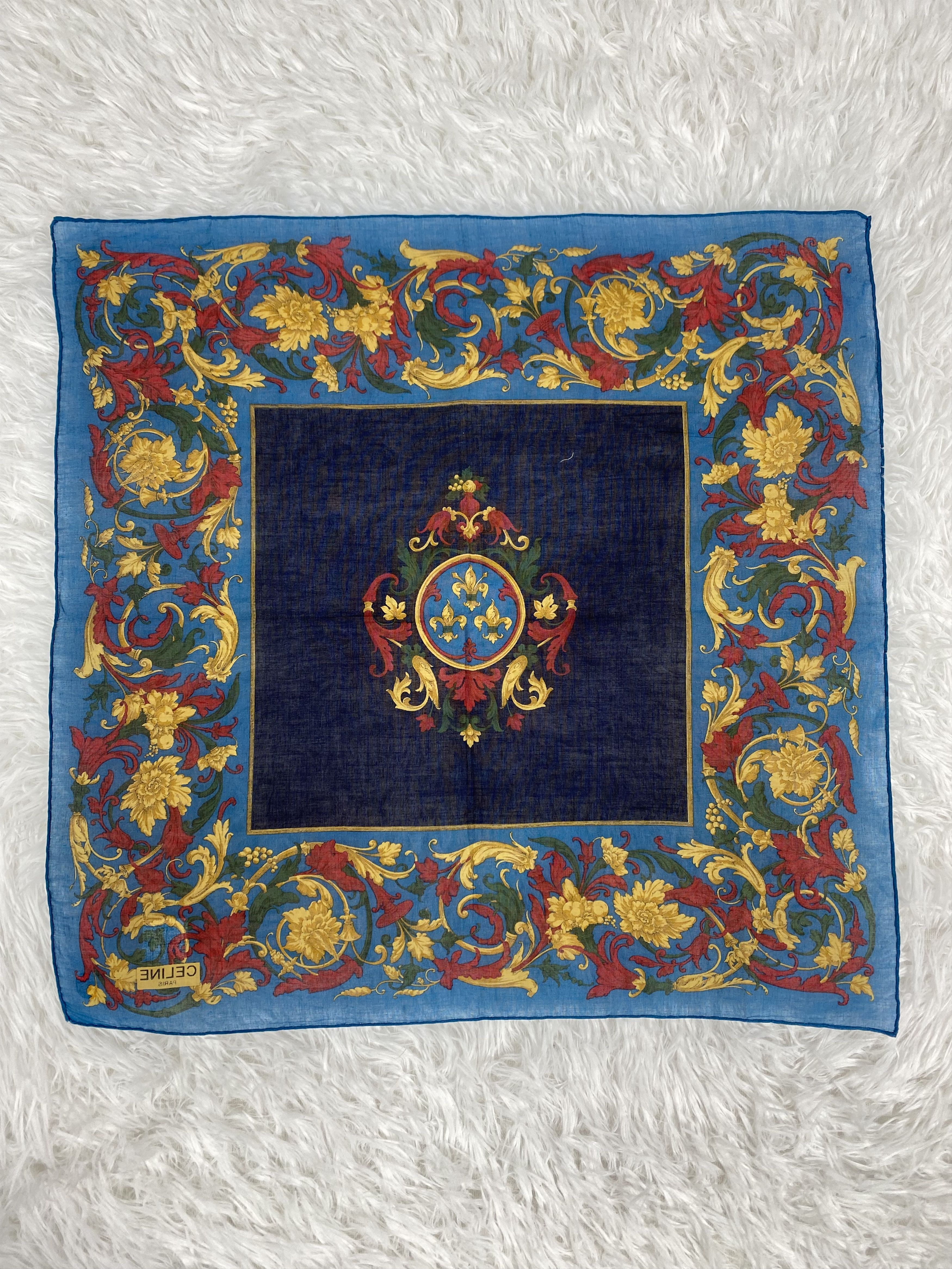 Celine × Vintage Vintage Celine Handkerchief Neckerchief PH0482 Size ONE SIZE - 4 Thumbnail