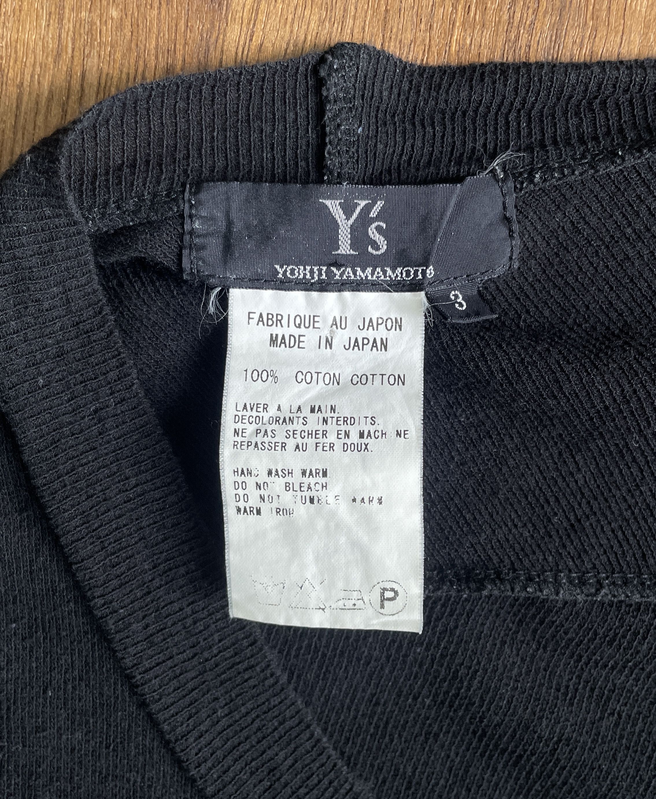 Y's Y's Yohji Yamamoto Black Scoop Neck Short Sleeve T-Shirt Size US S / EU 44-46 / 1 - 3 Thumbnail