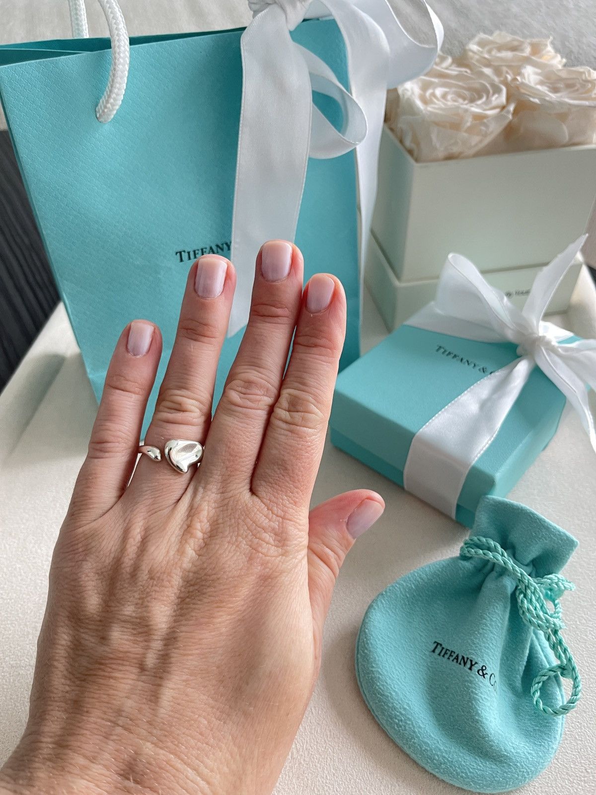 Tiffany & Co. Tiffany & Co. Elsa Peretti Full Heart Ring Silver 5 NEW $550 Size ONE SIZE - 6 Thumbnail