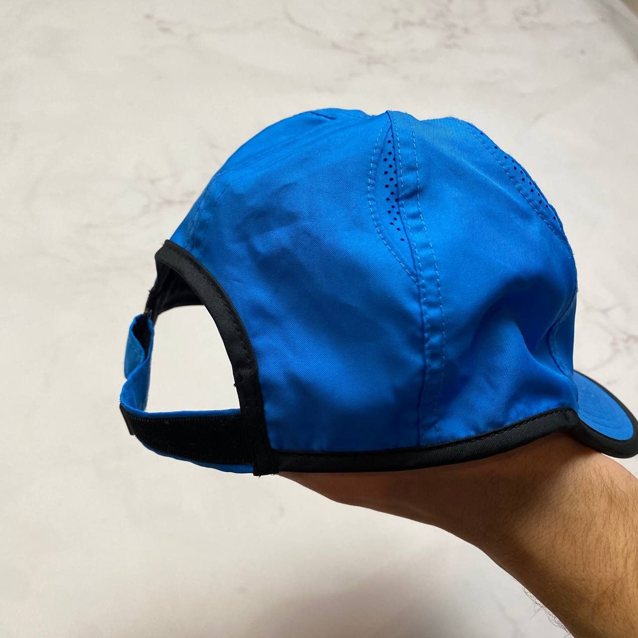 Nike Nike Featherlight Dri-Fit Running Hat Blue Swoosh One size Size ONE SIZE - 3 Thumbnail