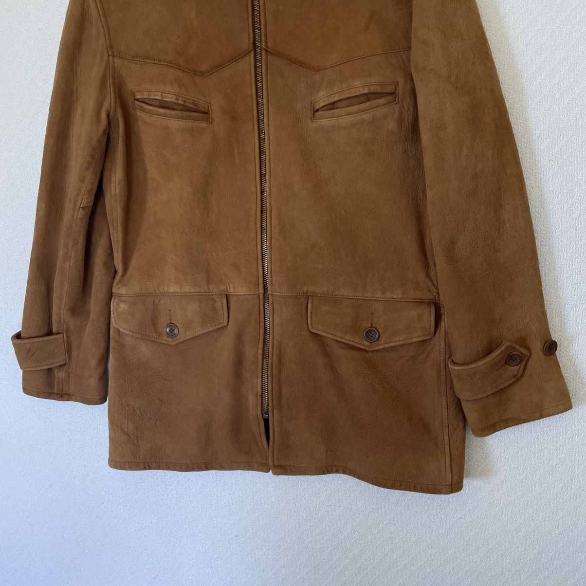 Ralph Lauren RRL Double RL Soft Lamb Suede Leather Jacket Western Safari Size US M / EU 48-50 / 2 - 4 Thumbnail
