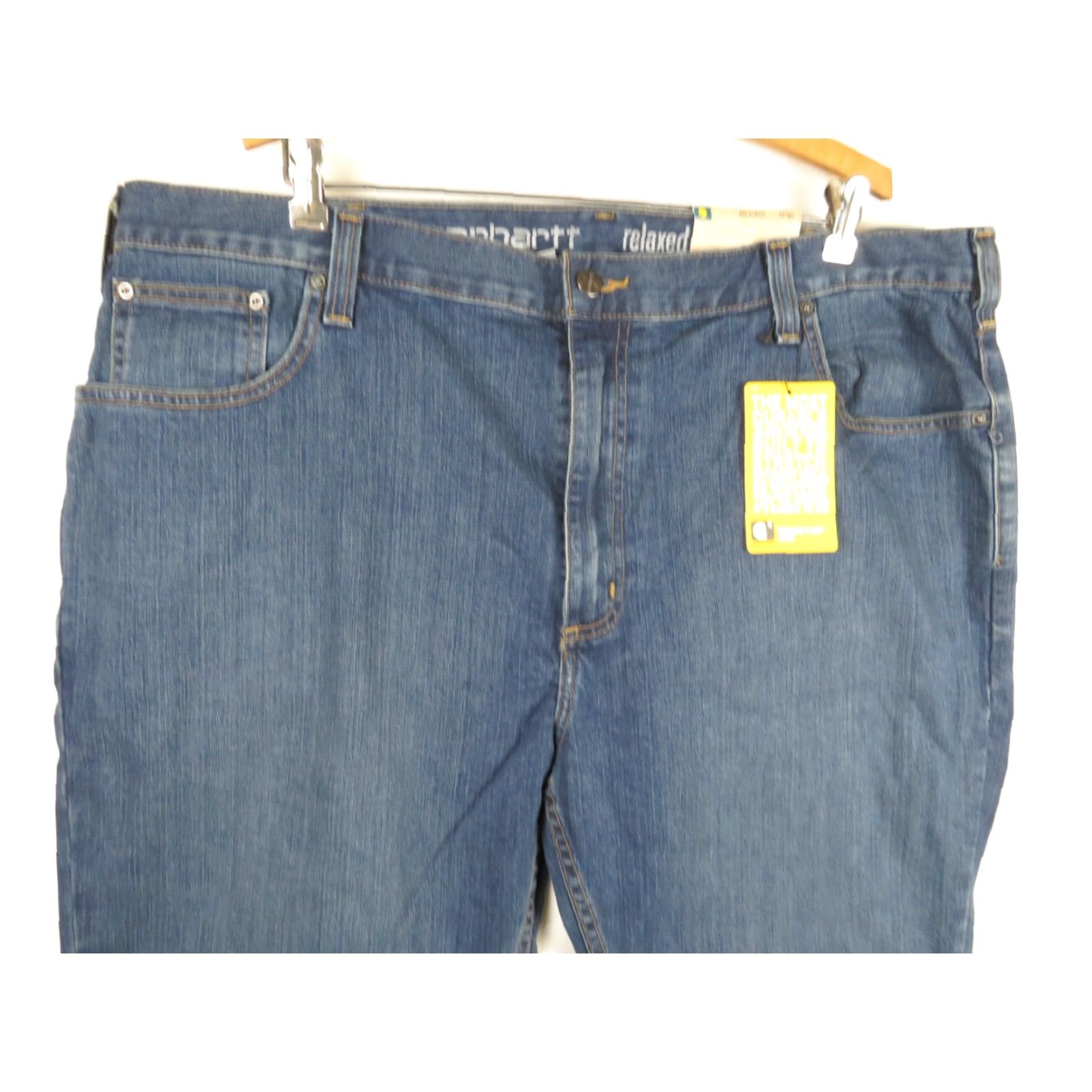 Carhartt NWT Carhartt Jeans 42X32 Denim Relaxed Fit Jeans Men Blue 42 Waist 32 Inseam Work Pants Size US 42 / EU 58 - 4 Thumbnail