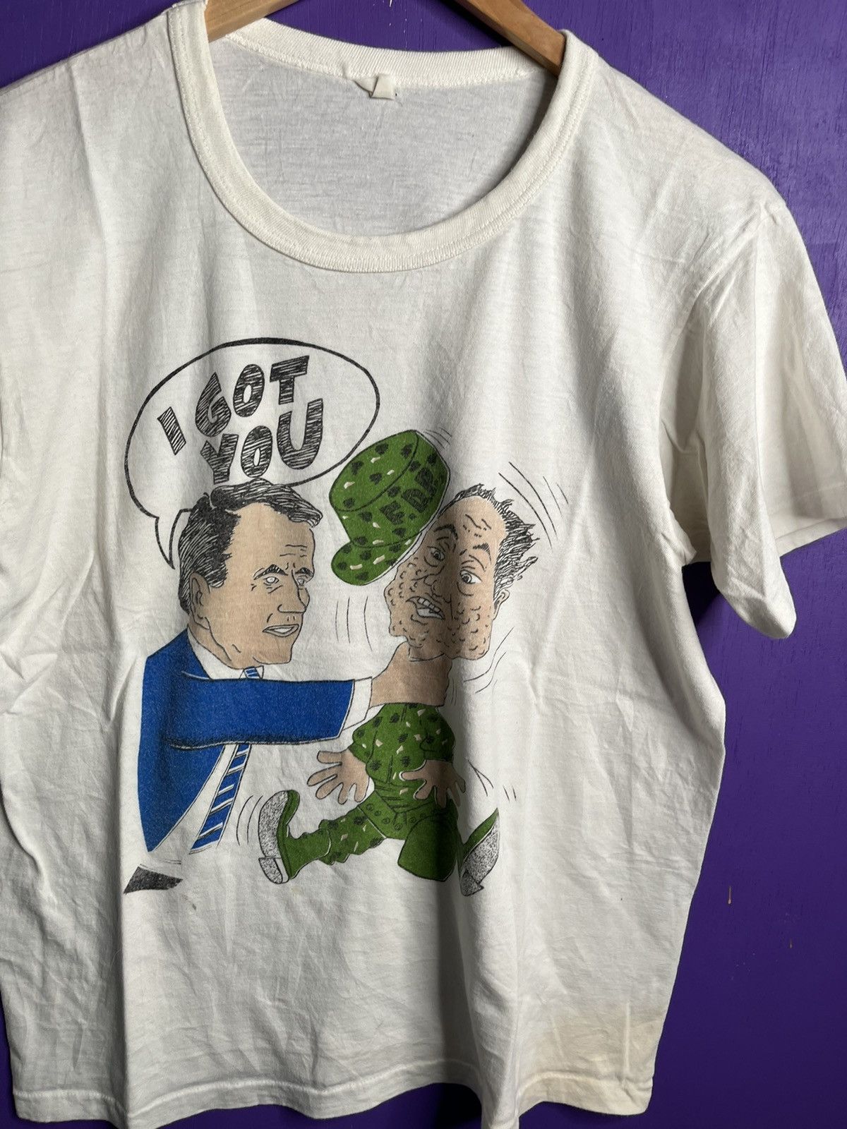 Vintage Vintage 1989 George bush I GOT YOU desert storm t-shirt Size US M / EU 48-50 / 2 - 3 Thumbnail
