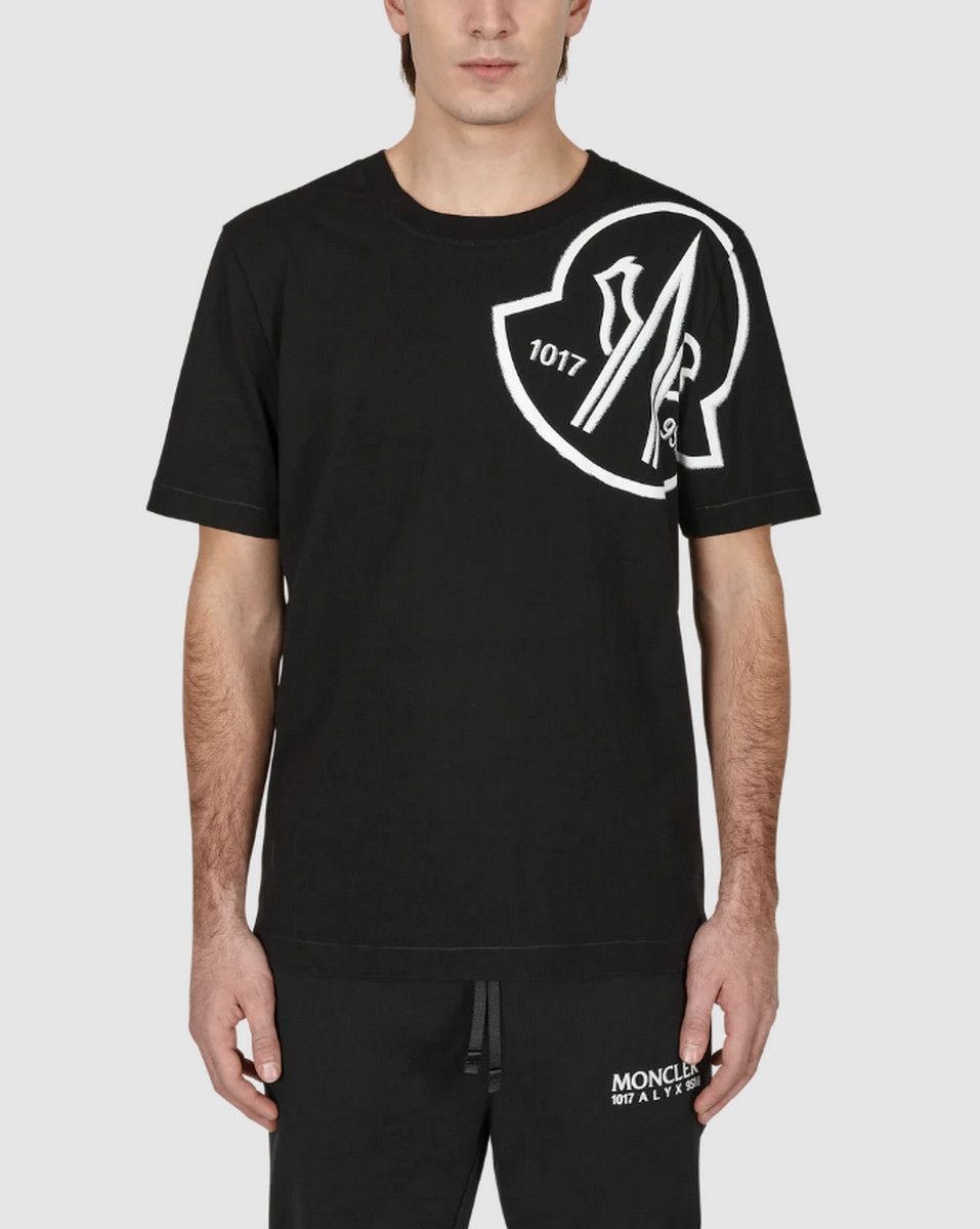 Moncler MONCLER Genius 6 x Alyx black logo print t-shirt Medium Size US M / EU 48-50 / 2 - 2 Thumbnail