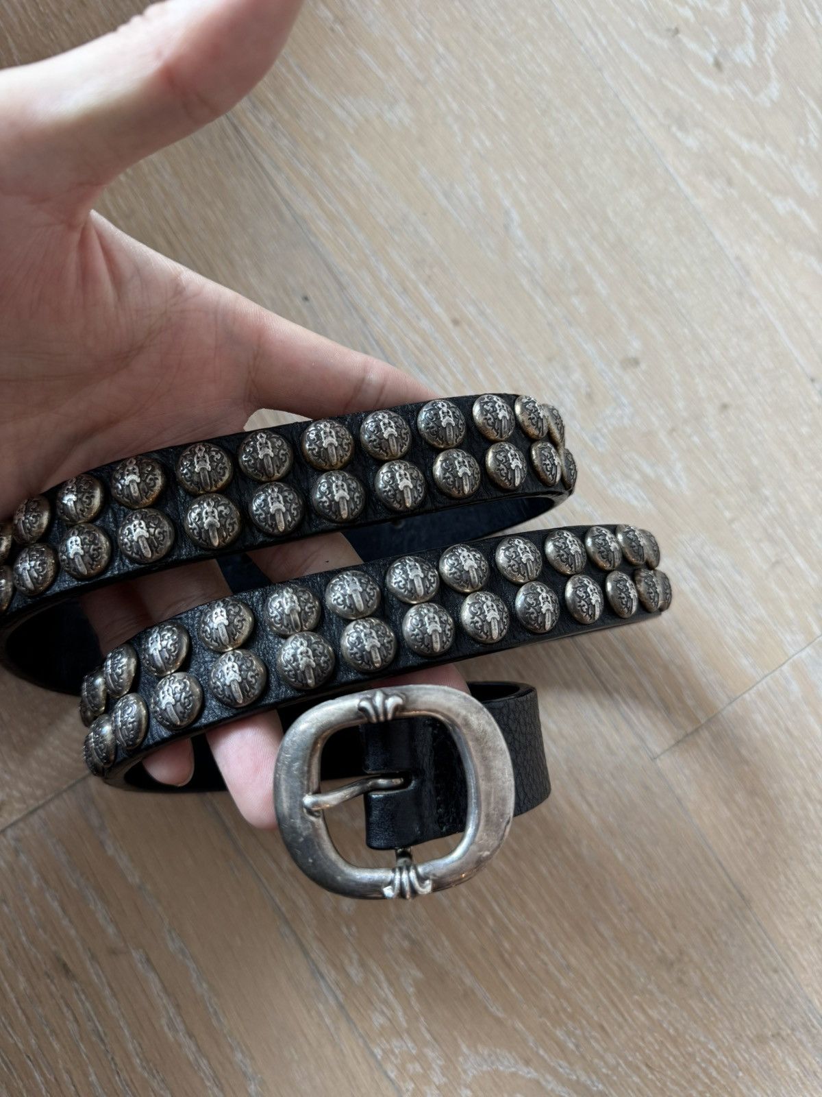 Chrome hearts gunslinger studded belt