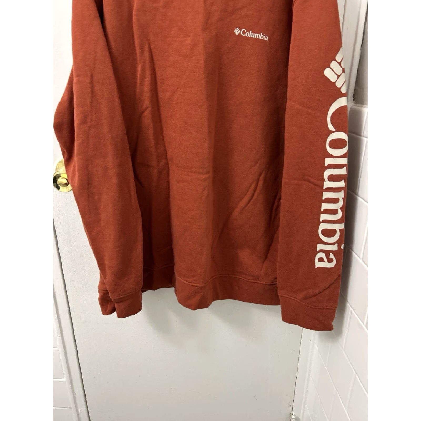 Logo 7 Columbia Sweatshirt Pullover Mens XL Orange Logo Graphic Long Sleeve Crew Neck Pullover Regular Fit Size US XL / EU 56 / 4 - 3 Thumbnail