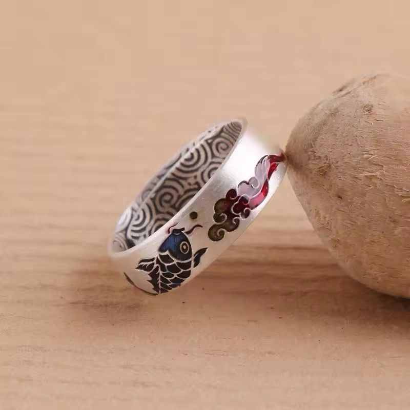 Jewelry × Vintage Vintage clouds koi resizeable rings Size ONE SIZE - 4 Thumbnail