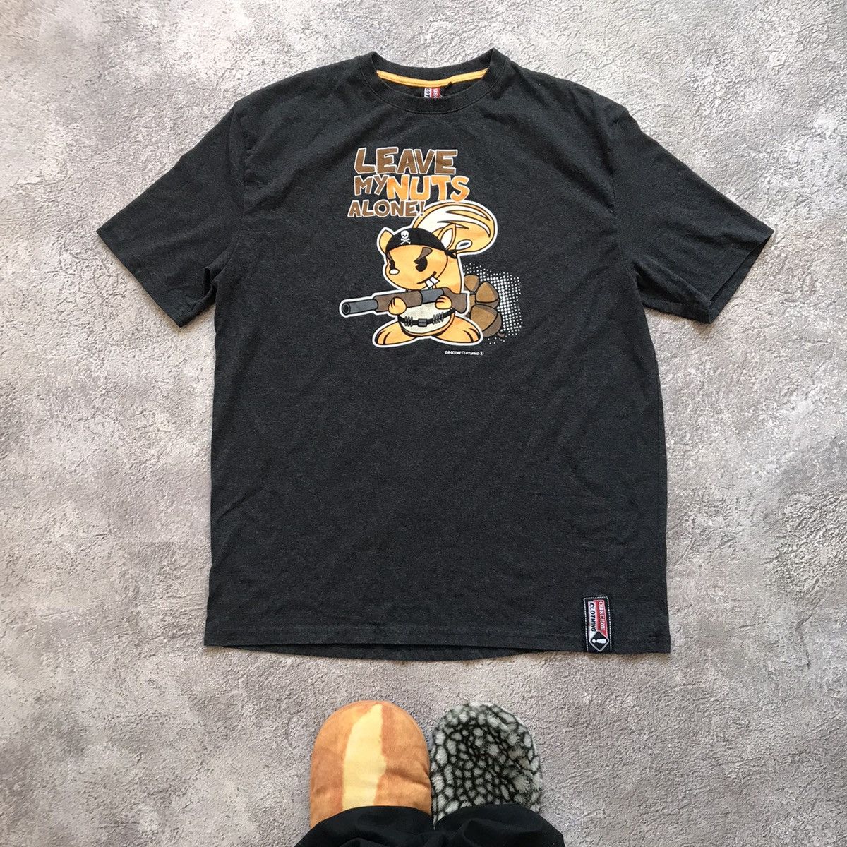 Vintage Vintage Y2K Sun Faded Graphic Tee Squirrel Humor Skate XL Size US XL / EU 56 / 4 - 1 Thumbnail