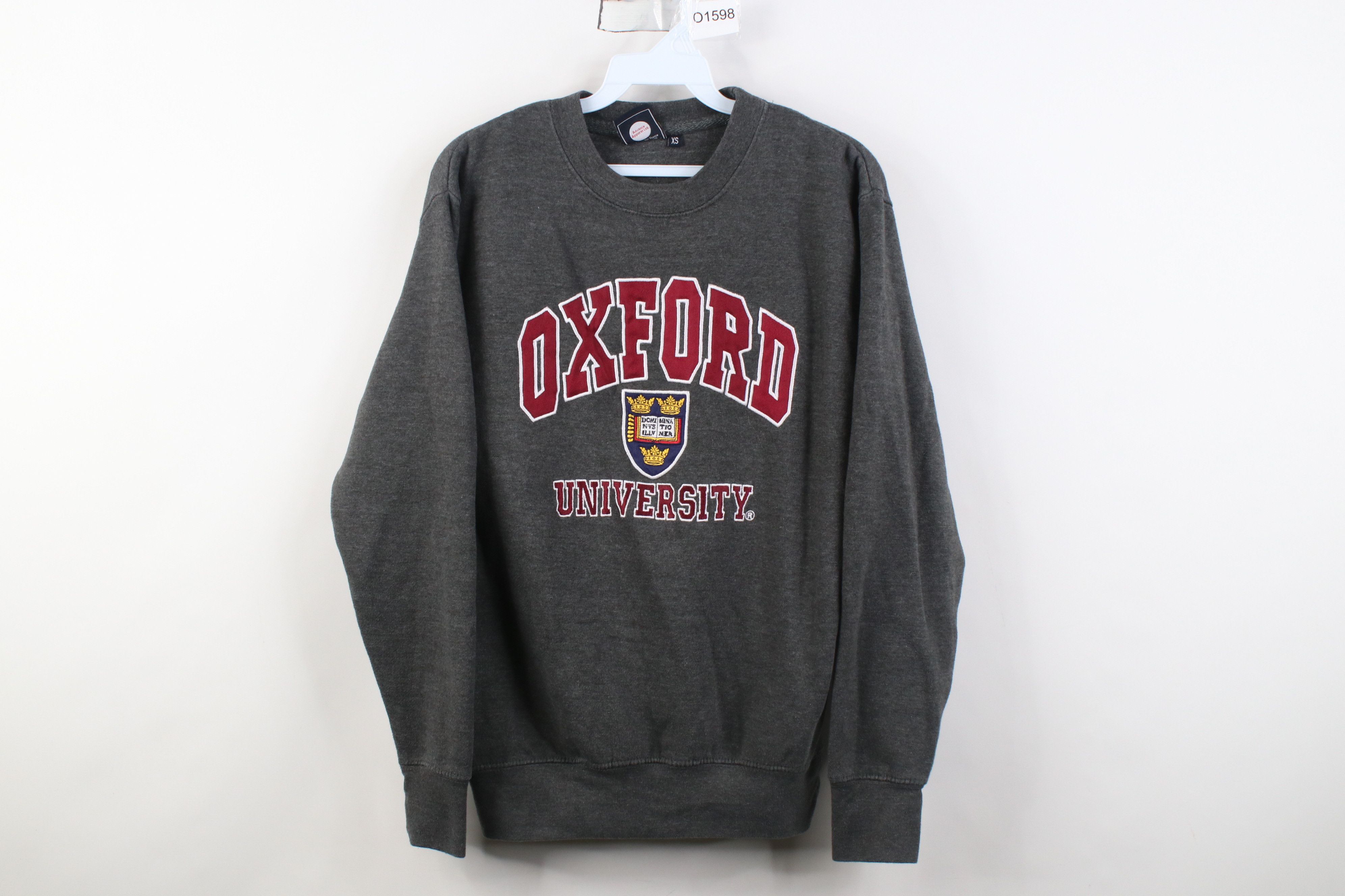 Vintage Vintage Oxford University Crewneck Sweatshirt Heather Gray Size US XS / EU 42 / 0 - 1 Thumbnail