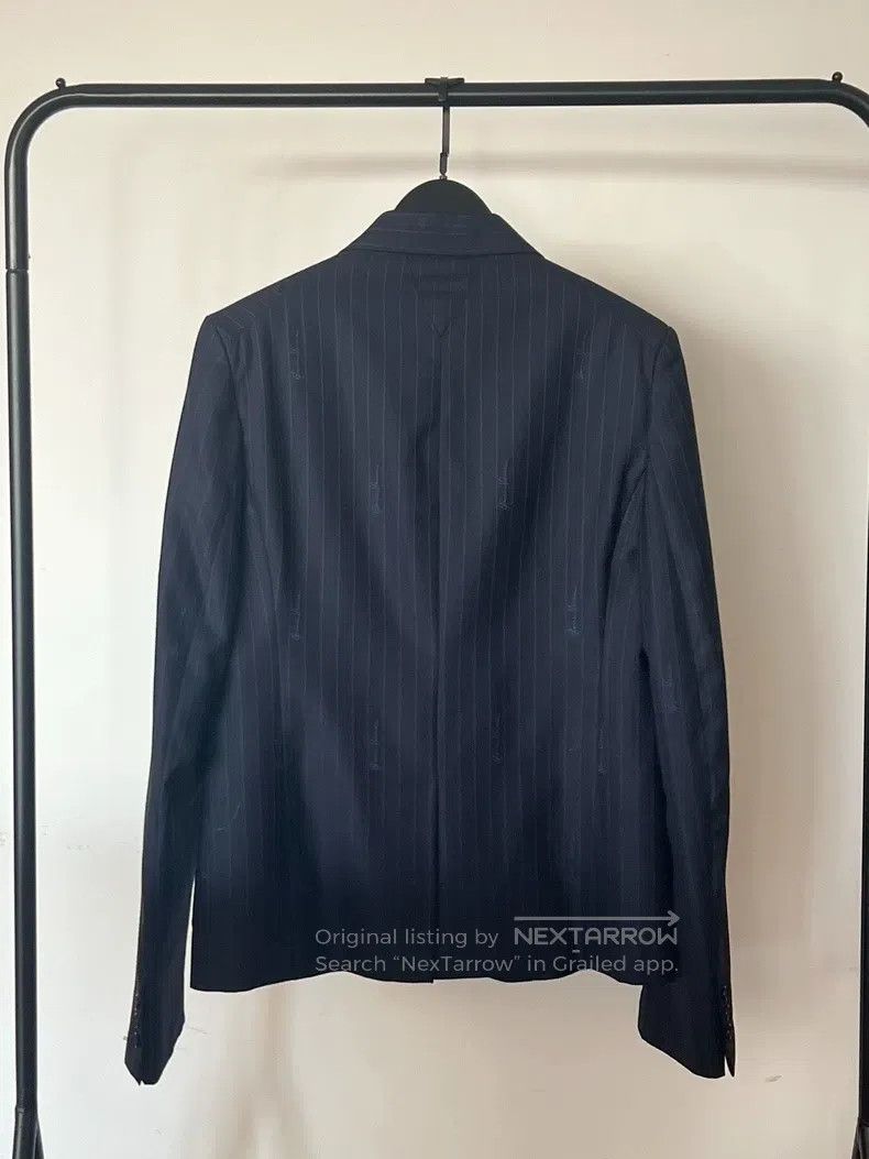 Versace Versace Classic logo striped suit Size 44S - 3 Thumbnail