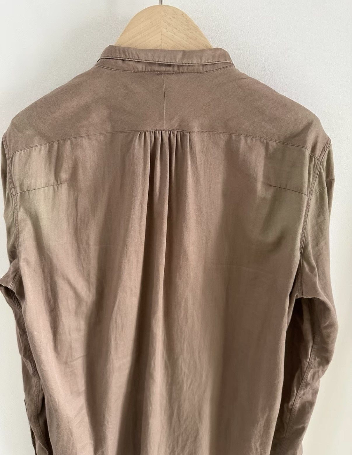 Number (N)ine Number (N)ine 07SS About A Boy Ruched front placket shirt Size US M / EU 48-50 / 2 - 8 Thumbnail