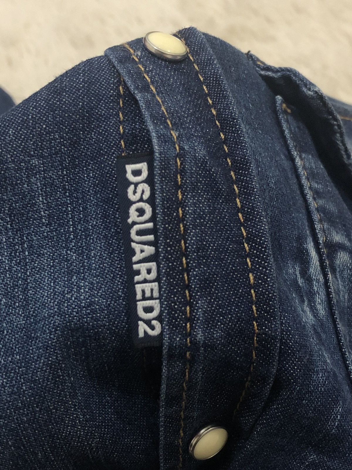 Dsquared2 Dsquared2 Distressed Denim Shirt Size US S / EU 44-46 / 1 - 3 Thumbnail
