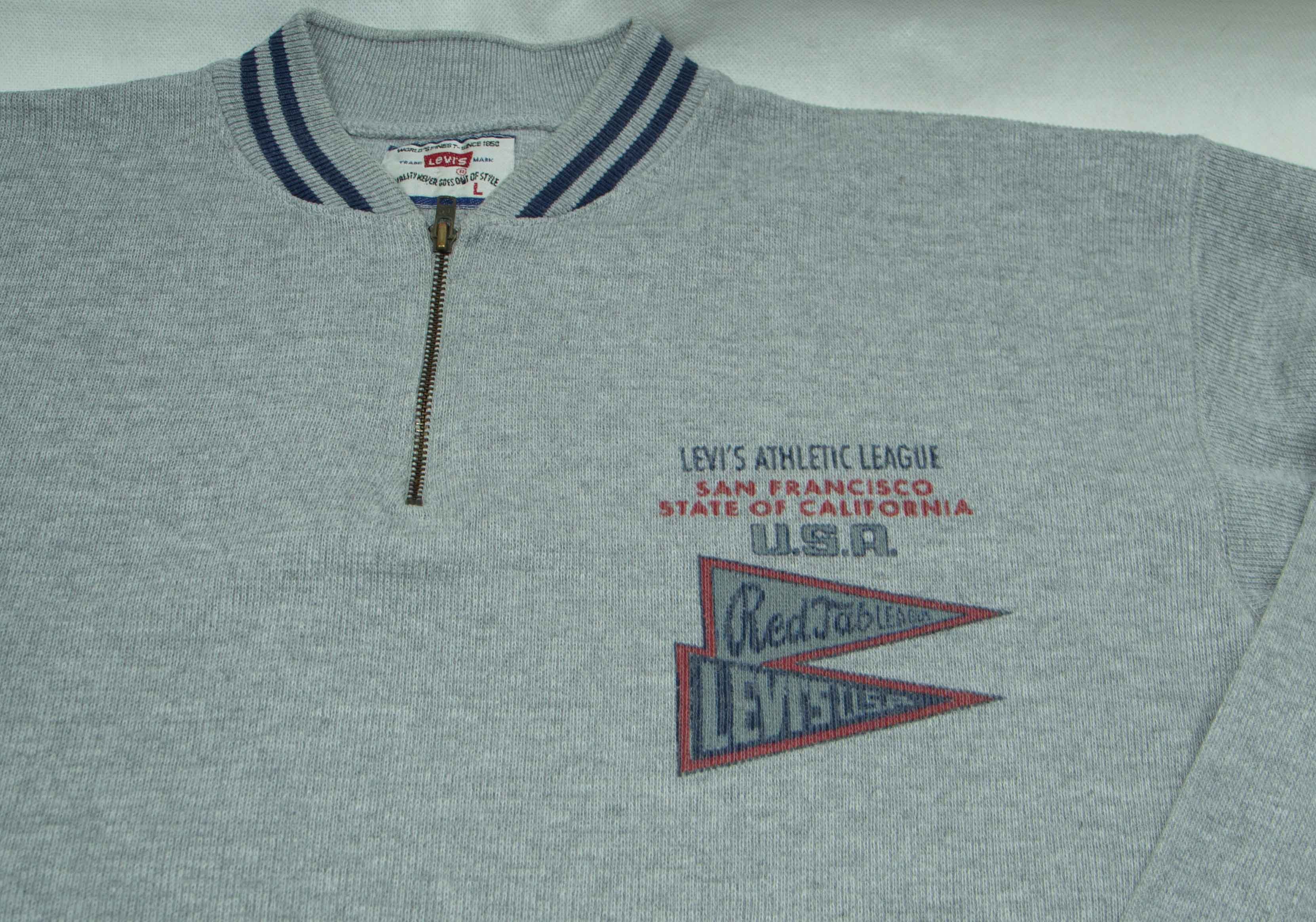 Levi's LEVI STRAUSS SWEATSHIRT ZIP NECK SIZE L - XL ( LABEL L) Size US L / EU 52-54 / 3 - 5 Thumbnail