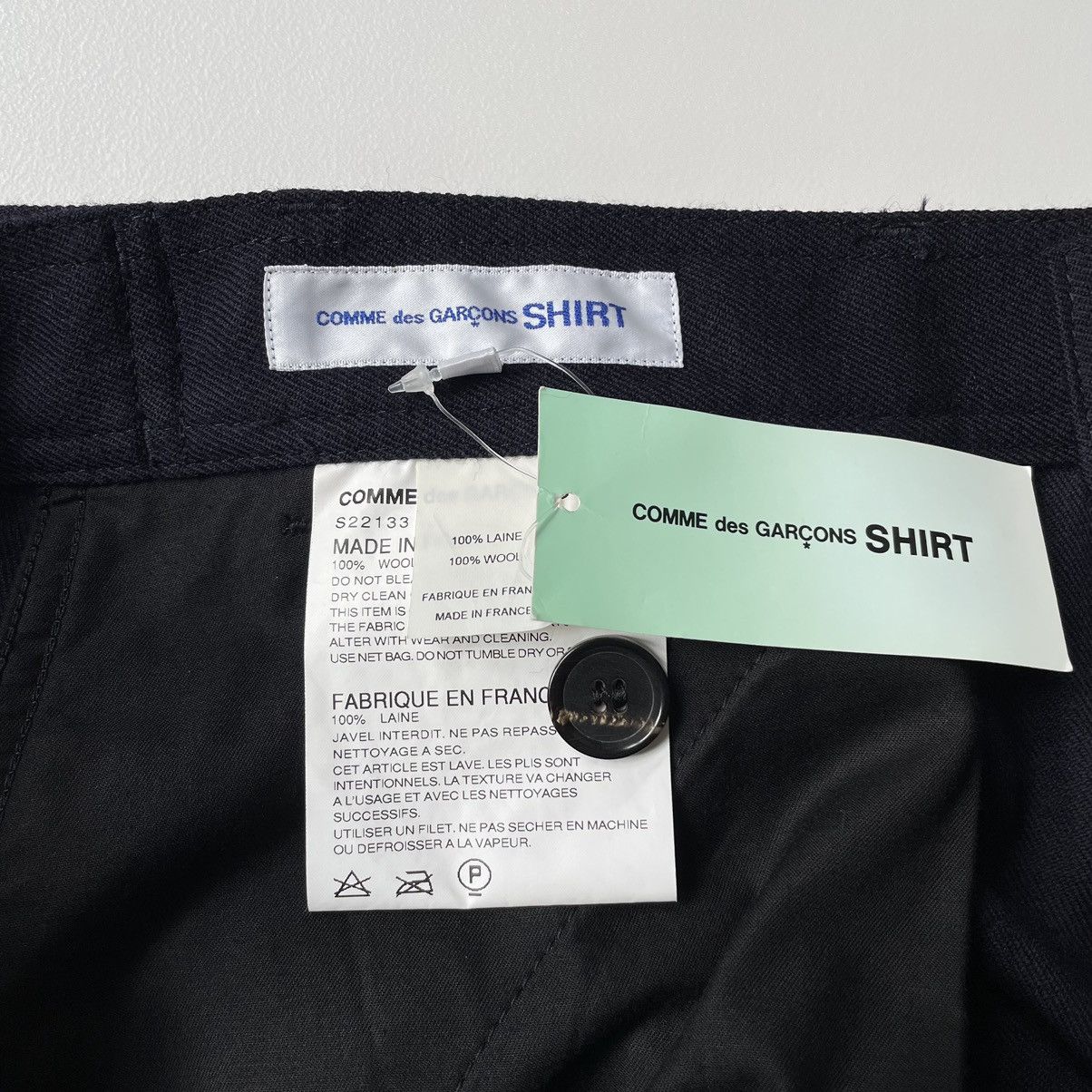 Comme des Garcons Dark Blue Wool Utility Trousers Size US 36 / EU 52 - 3 Thumbnail