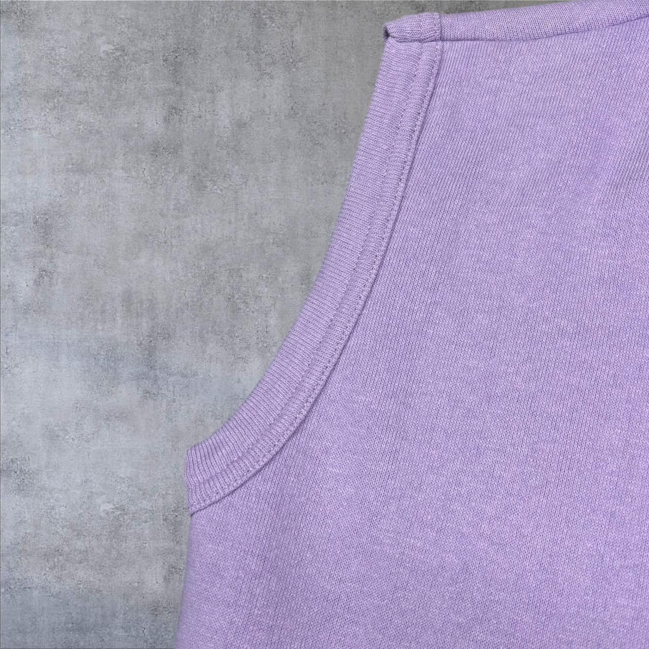 Vintage Vintage Purple Sleeveless Hoodie Size M / US 6-8 / IT 42-44 - 3 Thumbnail