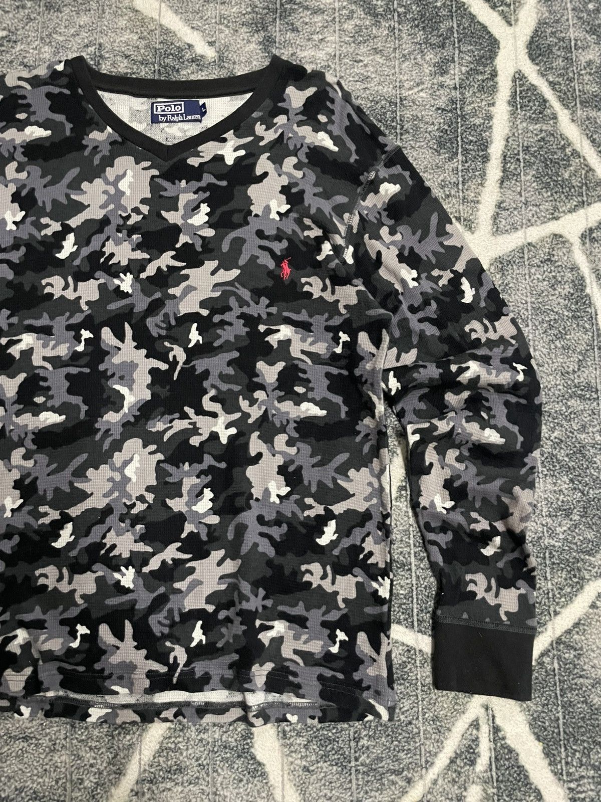 Polo Ralph Lauren POLO RALPH LAUREN CAMO SWEATSHIRT V NECK Size US L / EU 52-54 / 3 - 3 Thumbnail
