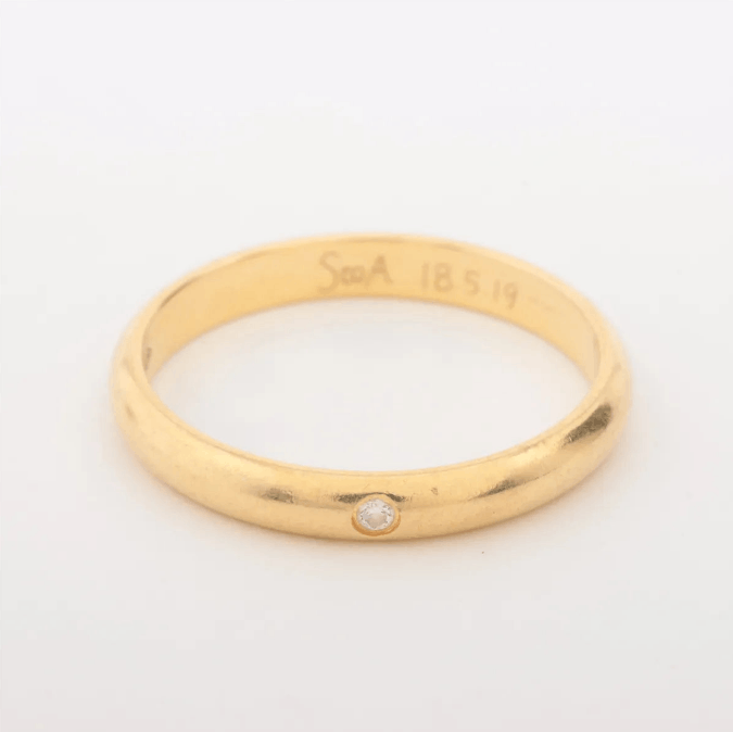 Cartier 1895 Diamond Wedding Ring Yellow Gold Size ONE SIZE - 1 Thumbnail