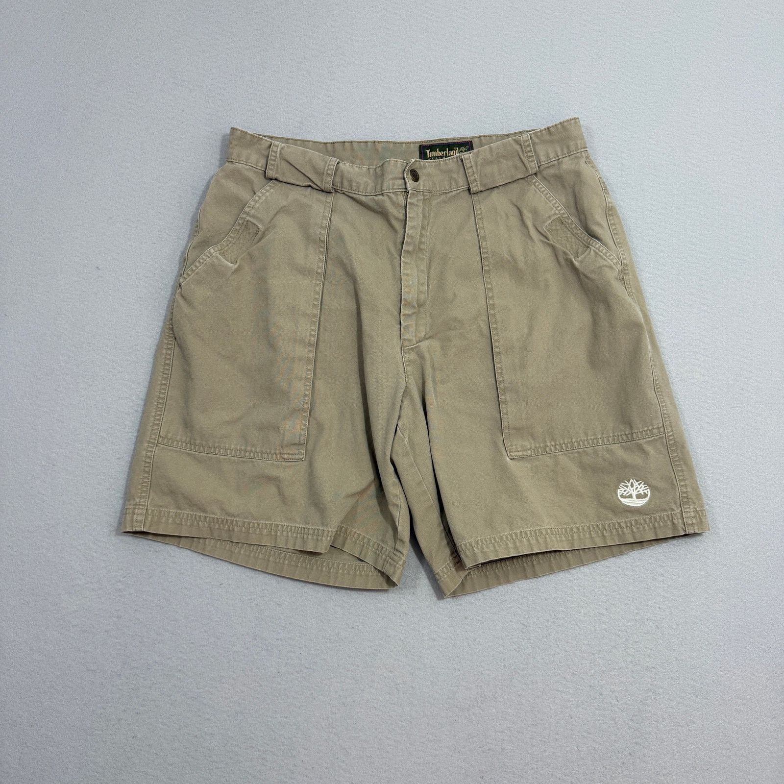 Timberland Vintage Timberland Cargo Shorts Men's 36 Khaki 9" Inseam Size US 36 / EU 52 - 1 Thumbnail