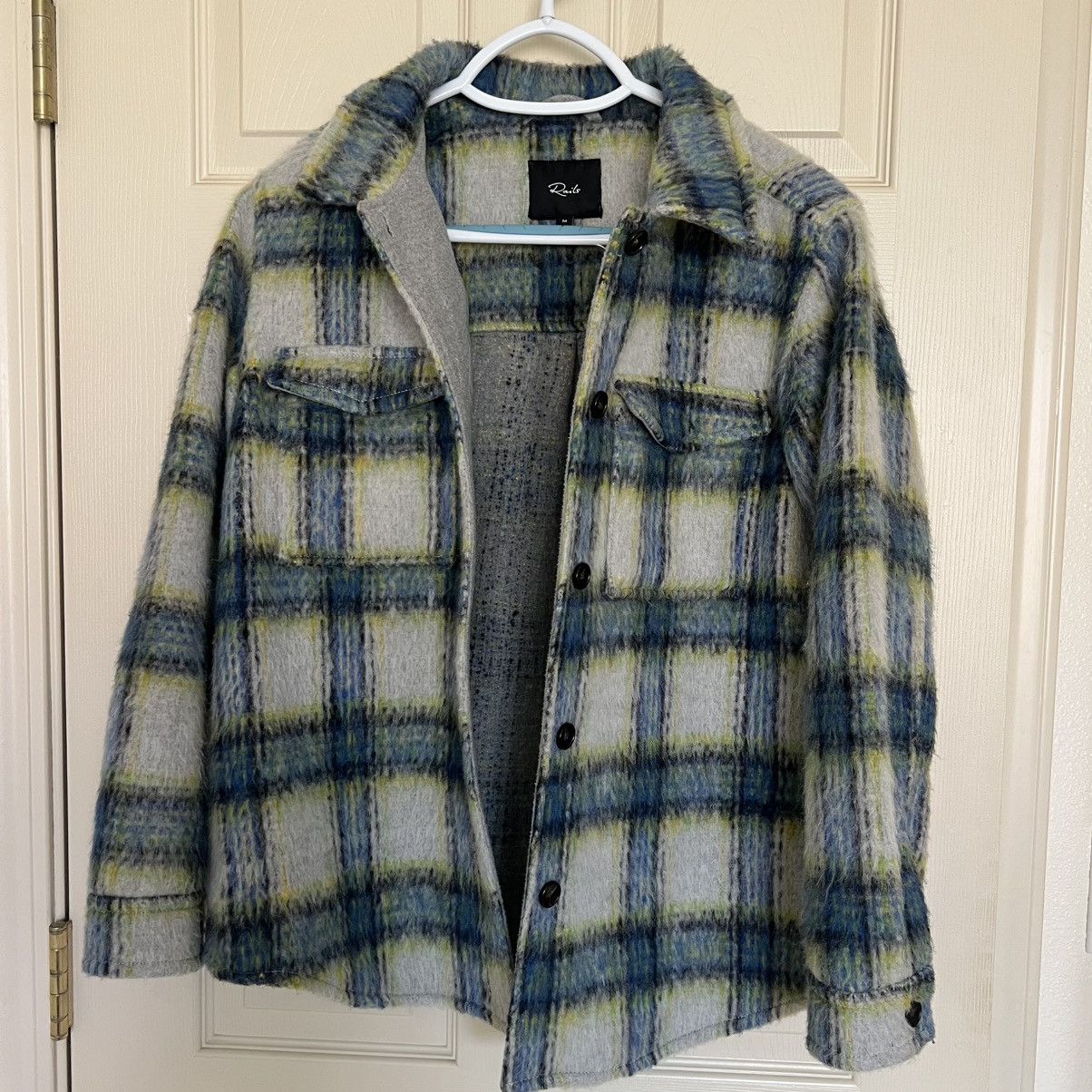 Rails Rails Turner Shacket Cobalt Lime Smoke Plaid Oversized Size M / US 6-8 / IT 42-44 - 8 Thumbnail