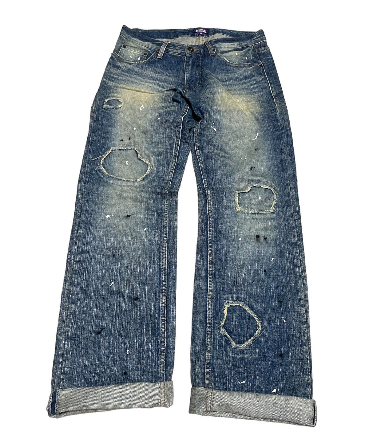 Designer × If Six Was Nine × Japanese Brand Patchwork x Painter x Denim Size US 32 / EU 48 - 1 Thumbnail