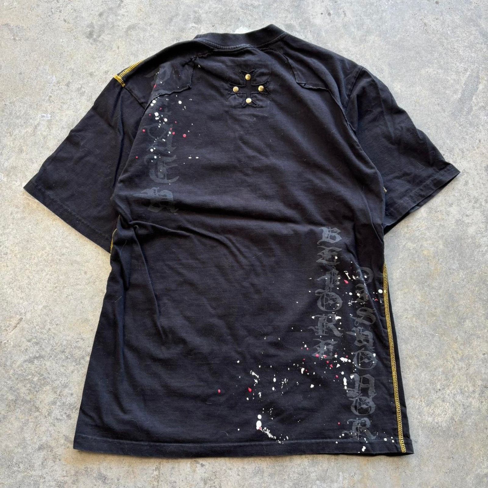 Affliction × Southpole × Vintage Y2K Affliction style studded skull T-shirt Size US M / EU 48-50 / 2 - 5 Thumbnail