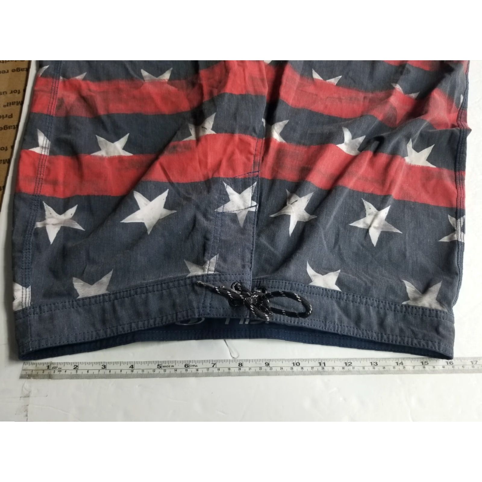 O'Neill O'Neill Board Shorts Surf Swim Bottom Mens Size 33 Multicolor Flag Theme Surfing American Flag Men ShortNonetheless Size US 33 - 3 Thumbnail