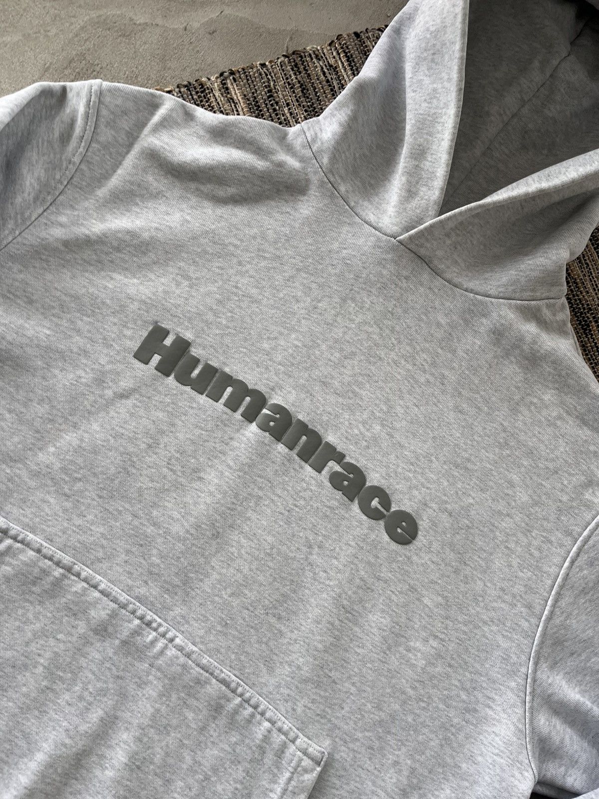 Adidas Vintage Adidas Human Race Grey Oversize Basic Hoodie Y2K Size US L / EU 52-54 / 3 - 9 Thumbnail
