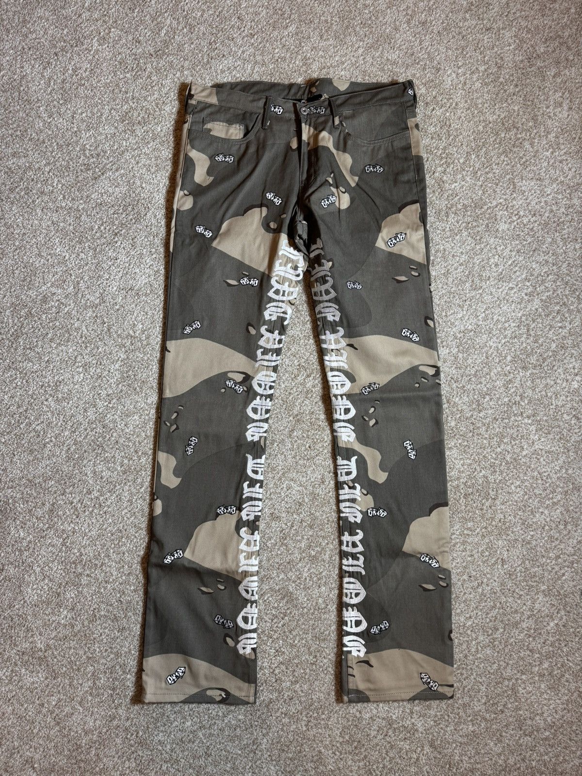Pre-owned Vlone Unreleased  Denim Jeans In Multi