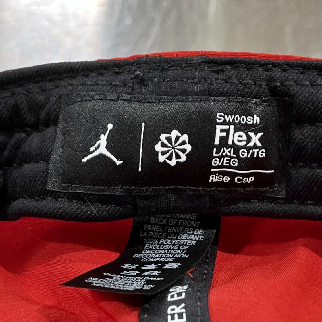 Jordan Brand × Nike Nike Jordan Jumpman Logo Patch Rise Cap Flex Fitted Hat L/XL Size ONE SIZE - 5 Thumbnail