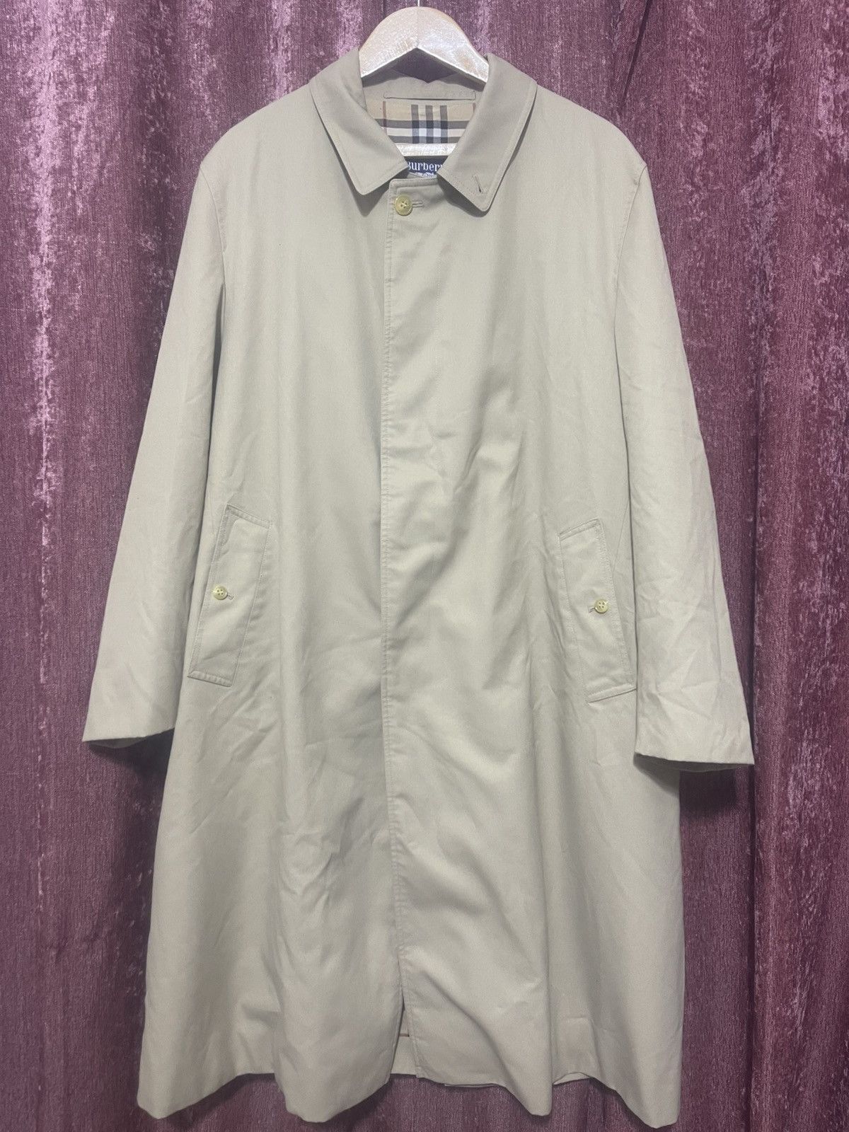 Burberry × Burberry Prorsum × Vintage VINTAGE BURBERRYS TRENCH COAT NOVA CHECK BEIGE Size US XL / EU 56 / 4 - 16 Thumbnail