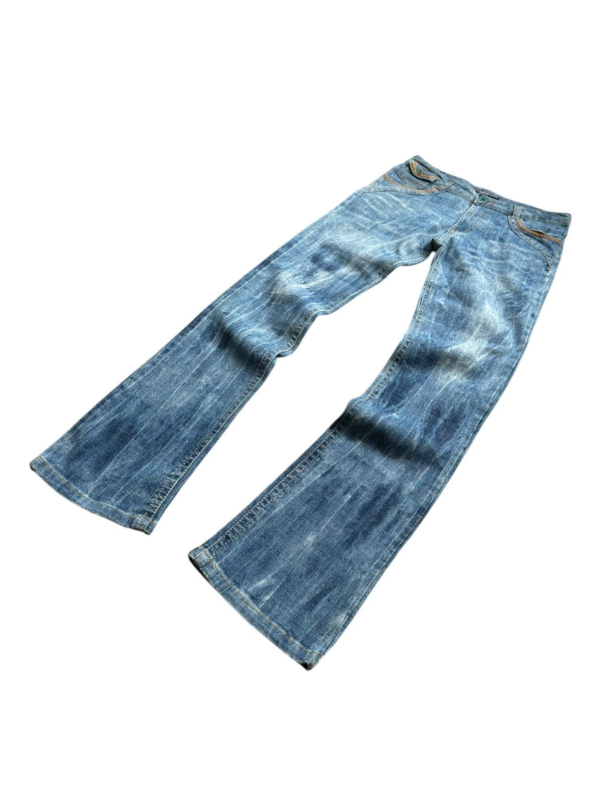 Masaki Matsushima 00's Masaki Matsushima bleach wash denim jeans Size US 29 - 3 Thumbnail