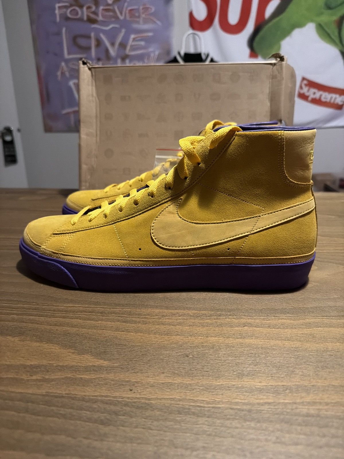 Nike Nike Premium Blazer Lakers Size US 13 / EU 46 - 5 Thumbnail