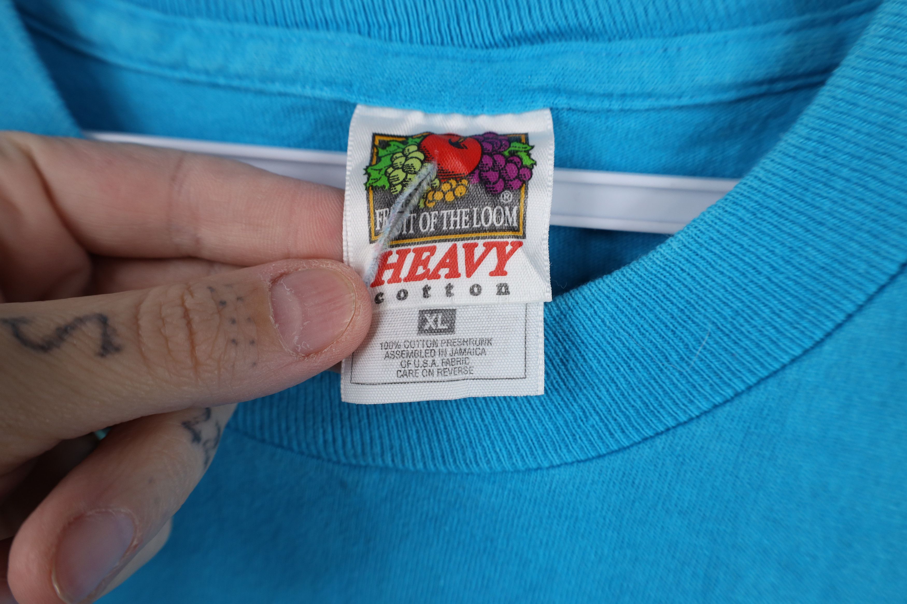 Vintage Vintage 90s Streetwear Mailbox Bird Flower T-Shirt Blue Size XL / US 12-14 / IT 48-50 - 7 Thumbnail