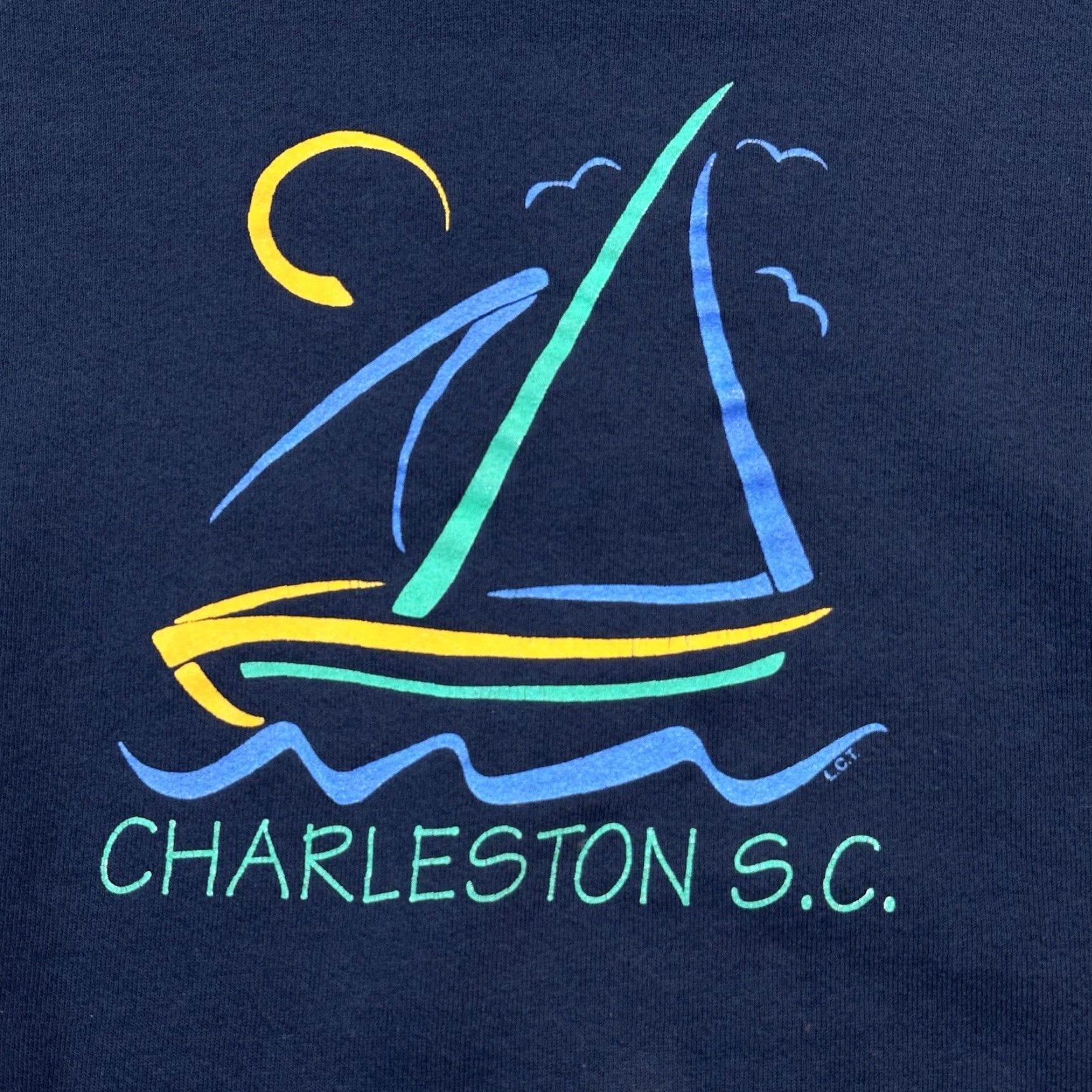 Fruit Of The Loom VINTAGE Fruit of the Loom Sweatshirt Mens 2XL Charleston SC Pullover USA Made Size US XXL / EU 58 / 5 - 7 Thumbnail