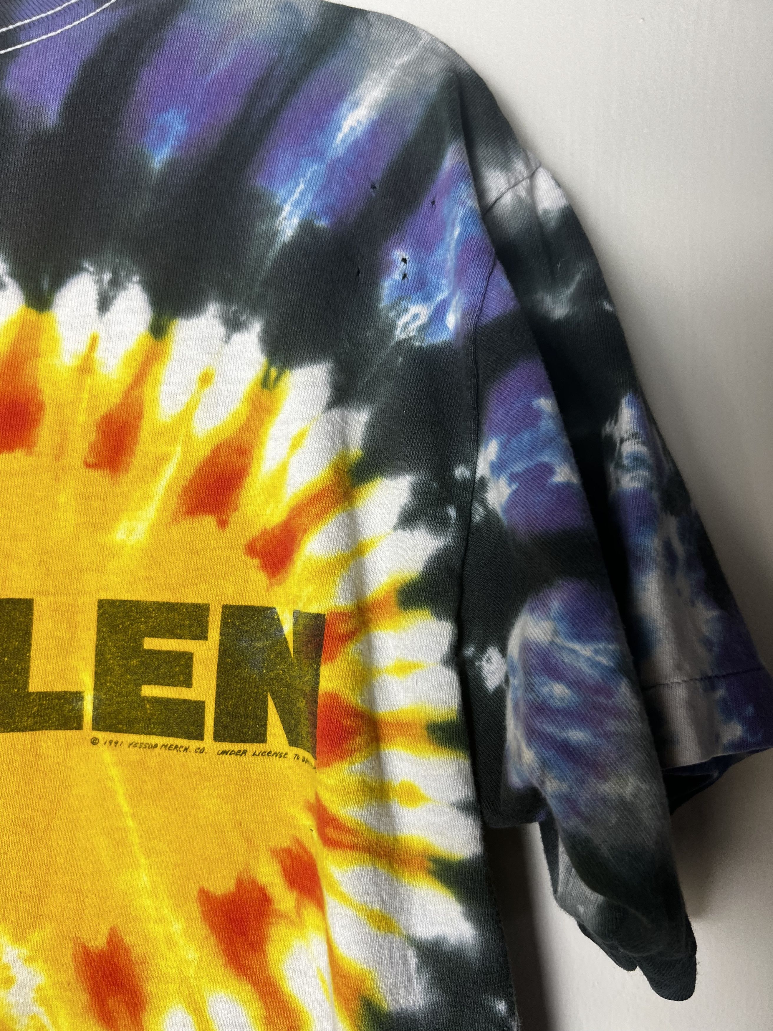 Vintage Vintage 1991 Tie Dye Van Halen Double Sided Graphic T-Shirt Size US L / EU 52-54 / 3 - 9 Thumbnail