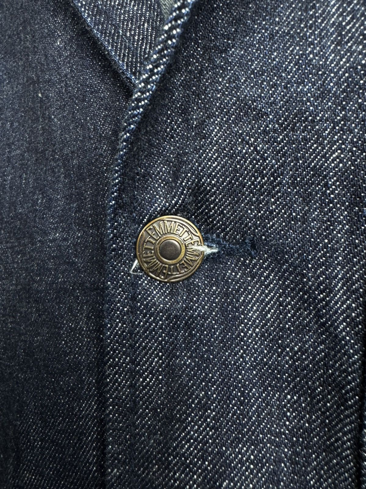 Emmett Emmett Blazer EMT Company Indigo Denim Granger Selvedge Sz S Size 38R - 6 Thumbnail