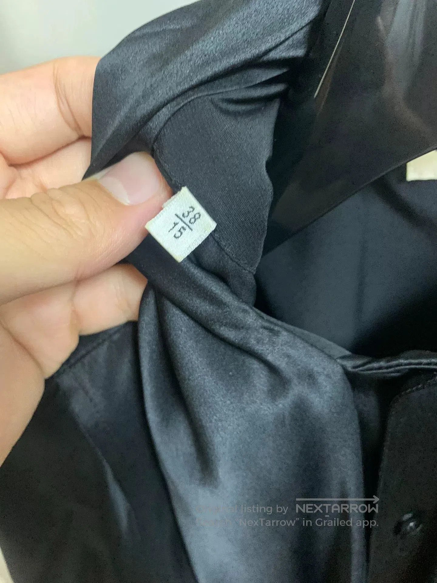 Saint Laurent Paris Saint Laurent 2016FW Black Silk Shirt. Size S / US 4 / IT 40 - 3 Thumbnail