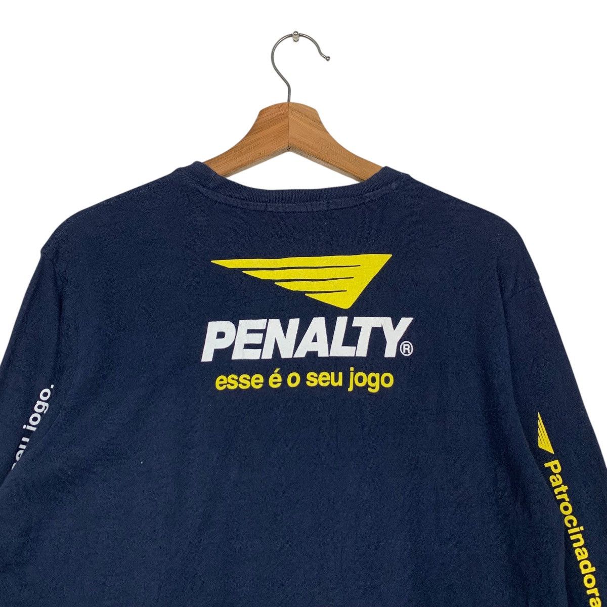 Penalty Vintage PENALTY Brazil Big Logo Long Sleeve Tees #2848-C128 Size US L / EU 52-54 / 3 - 16 Thumbnail