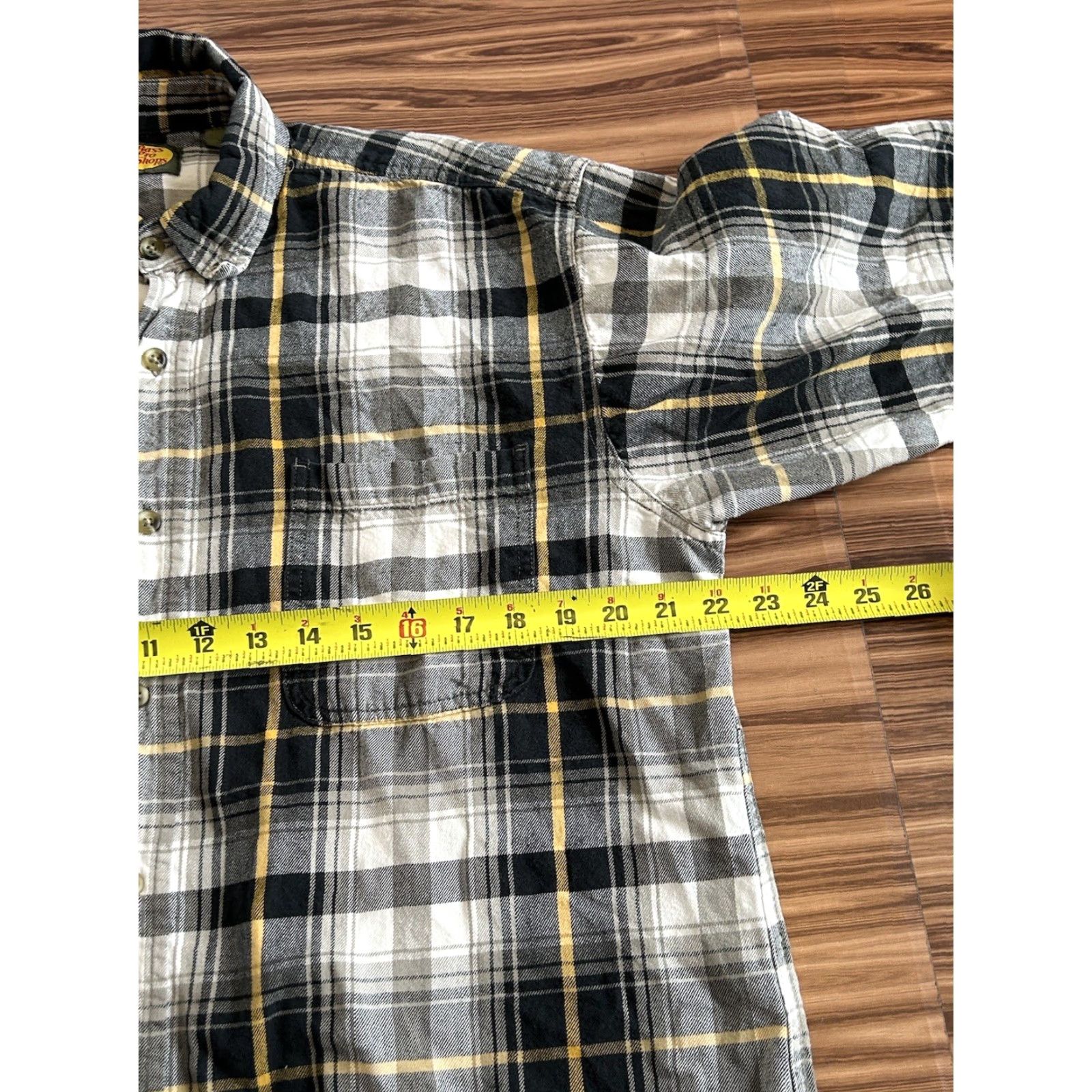 Bass Pro Shops Bass Pro Shops Mens Shirt Button-Up Flannel Plaid Long Sleeve Size Large Gray Size US L / EU 52-54 / 3 - 3 Thumbnail